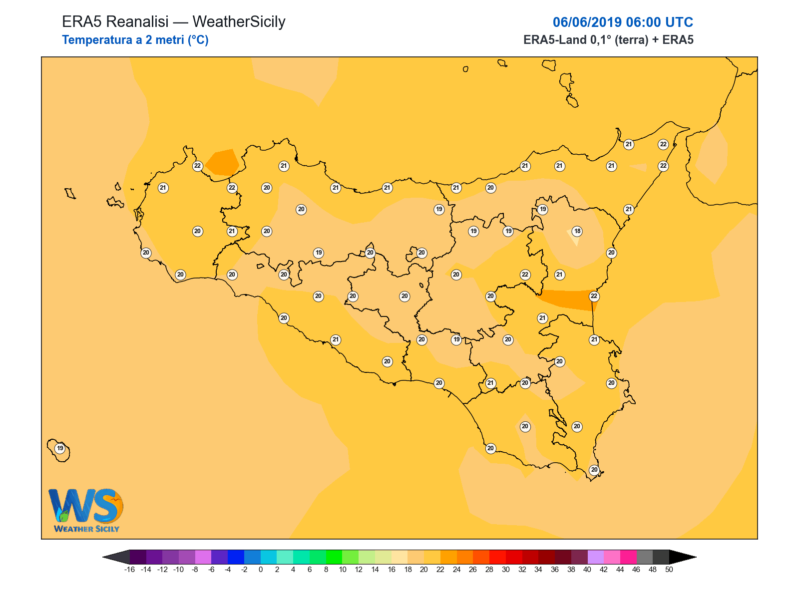 Temperatura a 2 metri · 2019060606