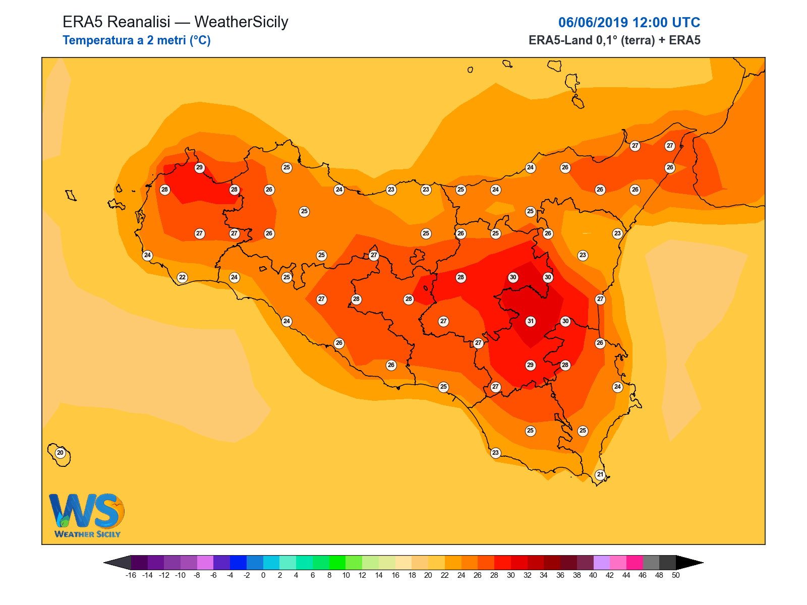 Temperatura a 2 metri · 2019060612