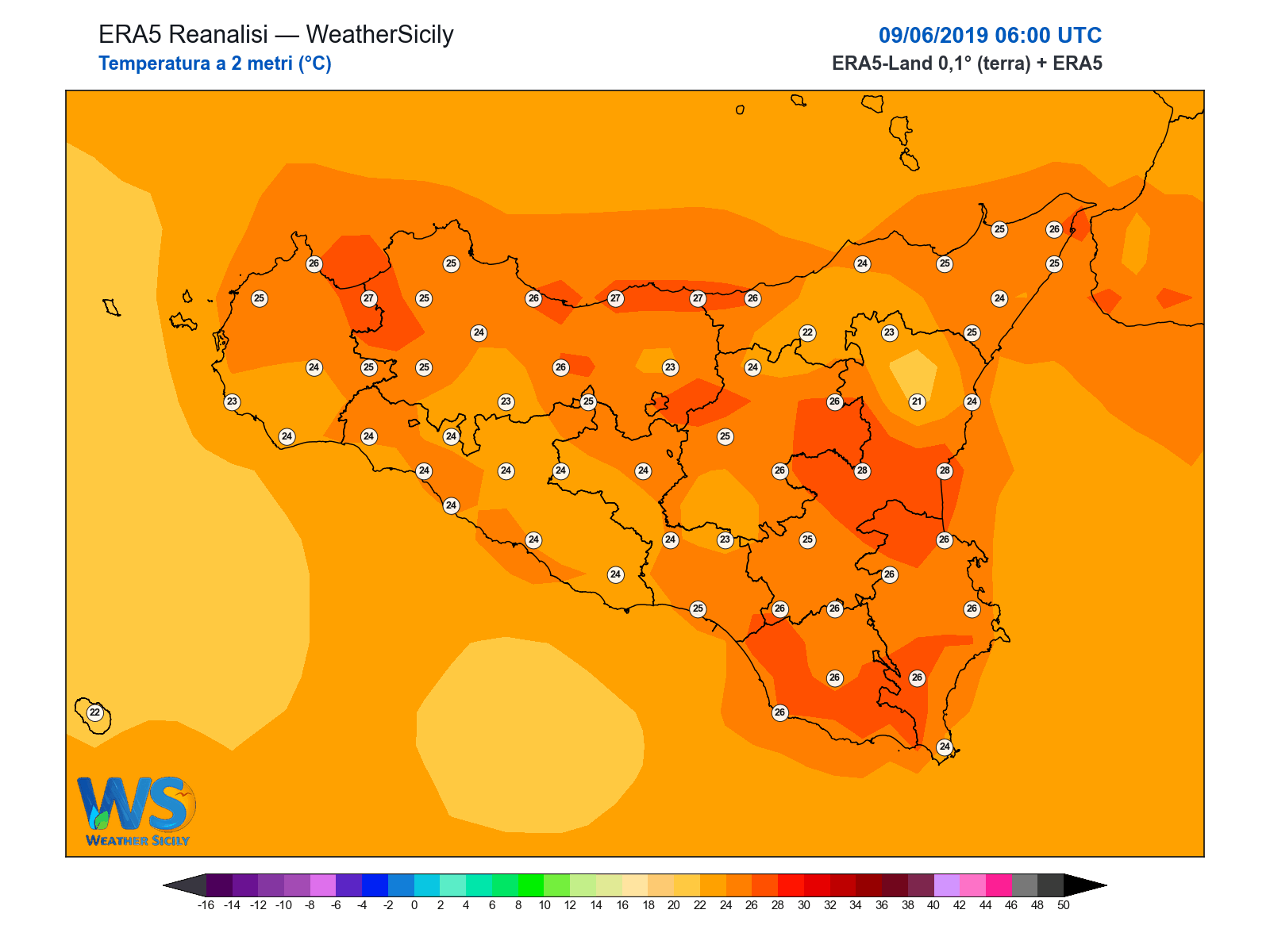 Temperatura a 2 metri · 2019060906