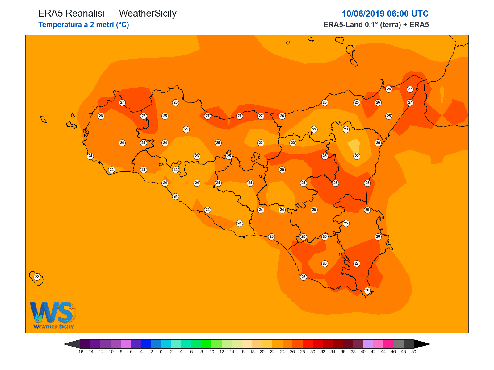 Temperatura a 2 metri · 2019061006