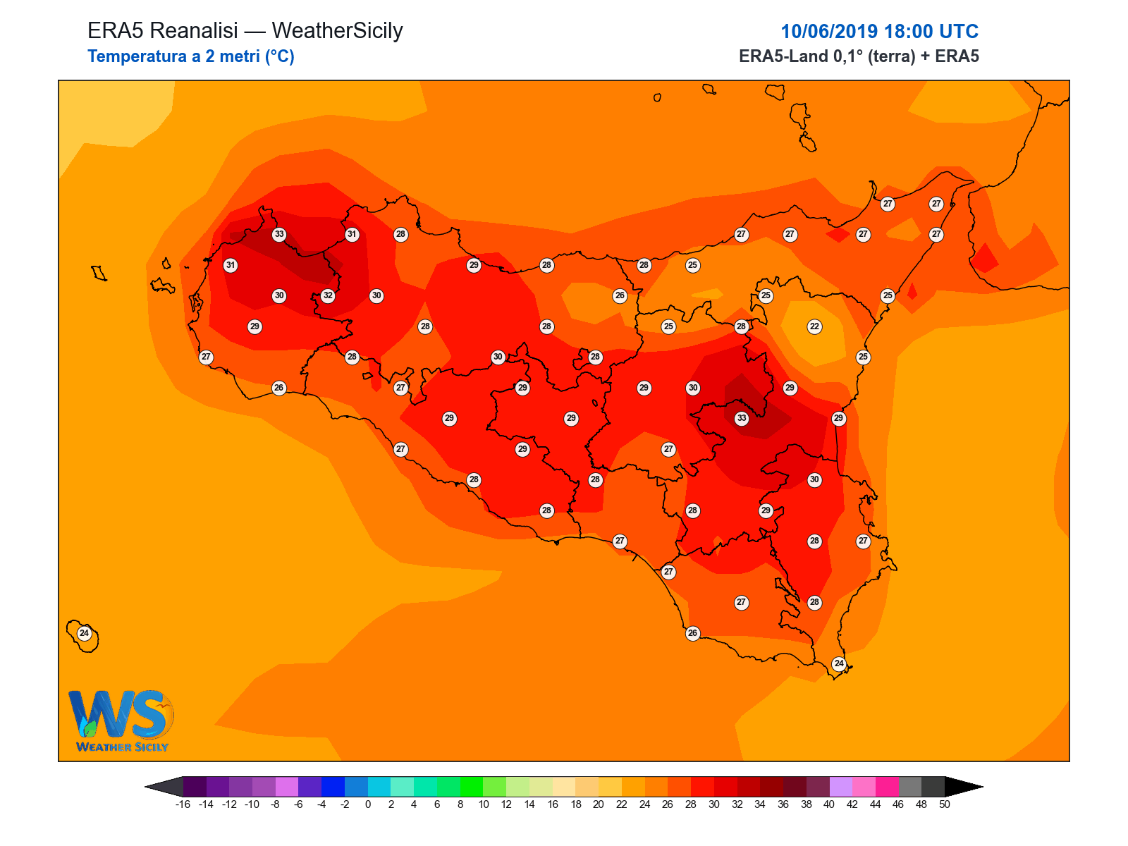 Temperatura a 2 metri · 2019061018