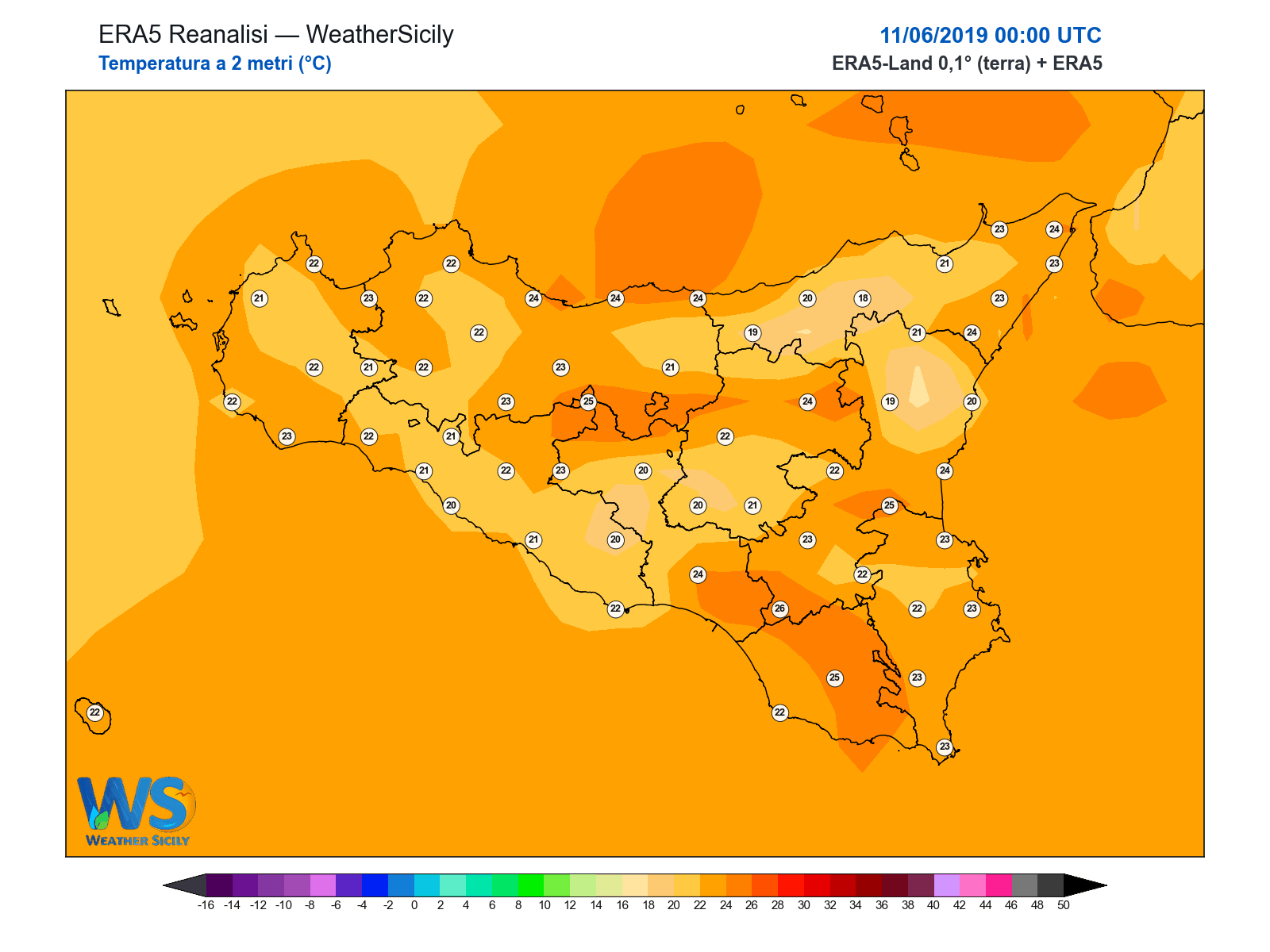 Temperatura a 2 metri · 2019061100