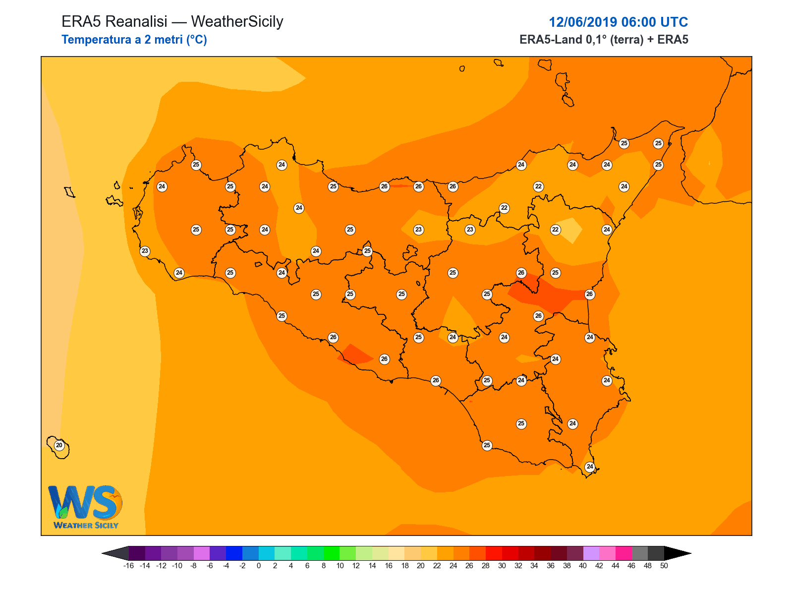 Temperatura a 2 metri · 2019061206