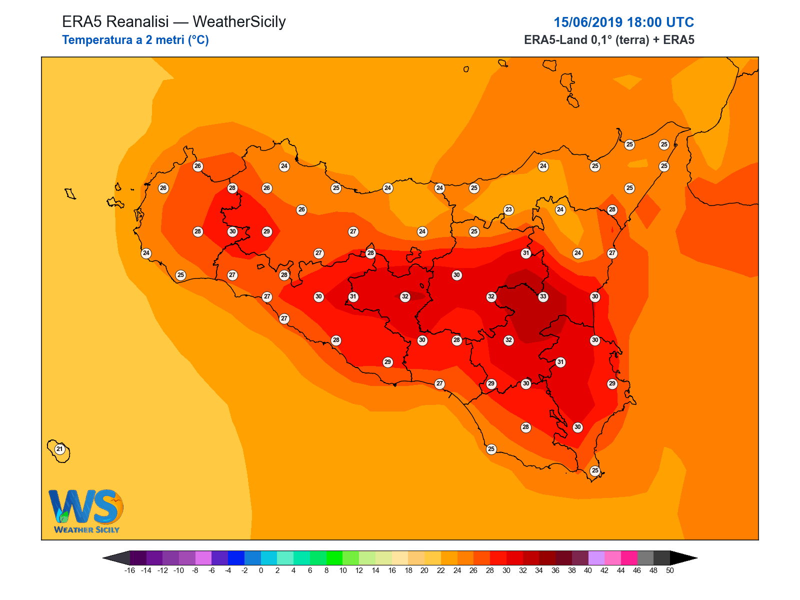 Temperatura a 2 metri · 2019061518
