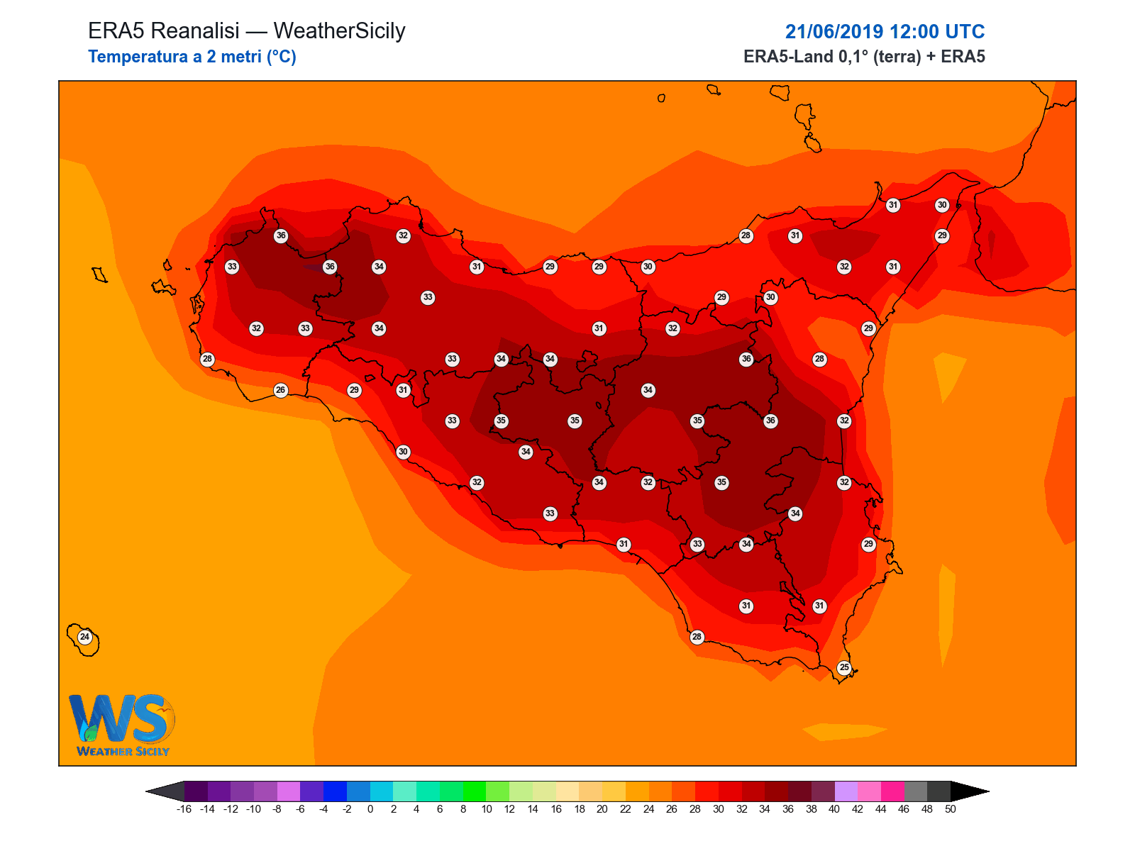 Temperatura a 2 metri · 2019062112