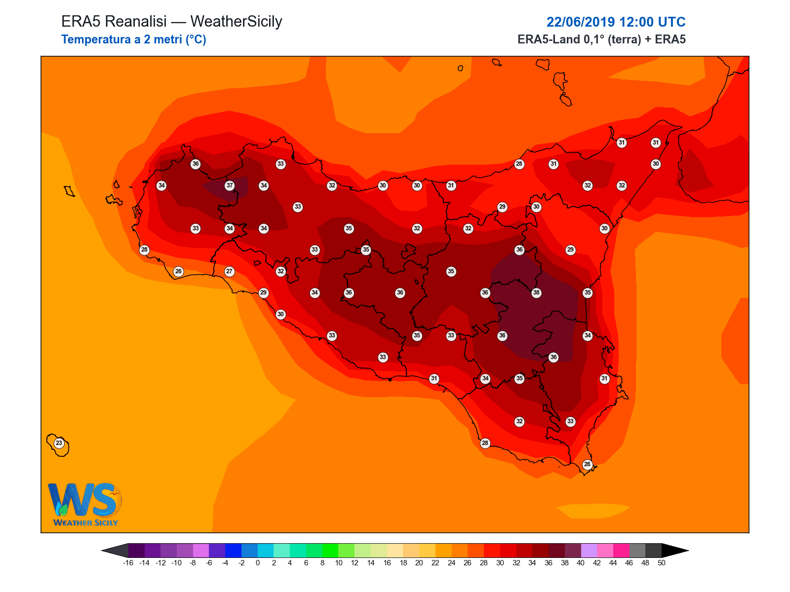 Temperatura a 2 metri · 2019062212