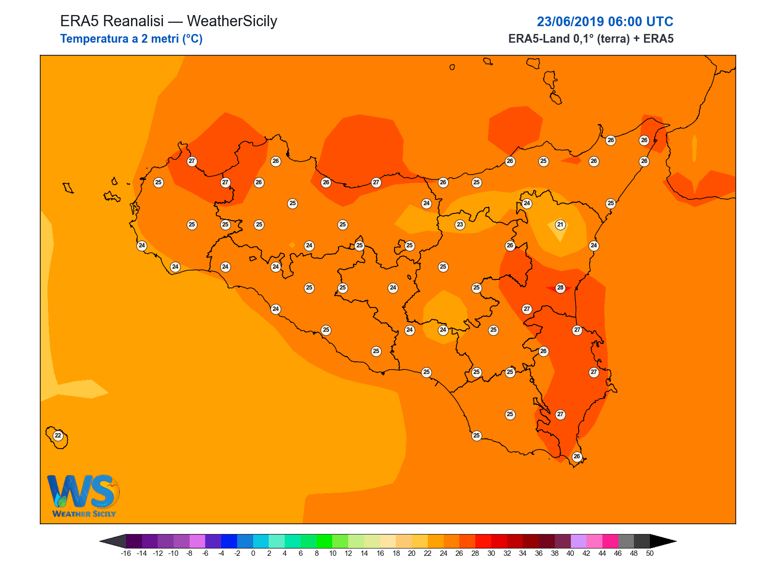 Temperatura a 2 metri · 2019062306