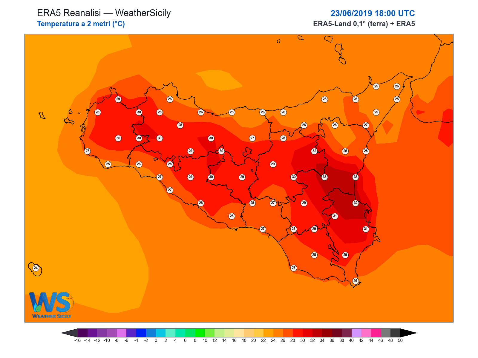 Temperatura a 2 metri · 2019062318