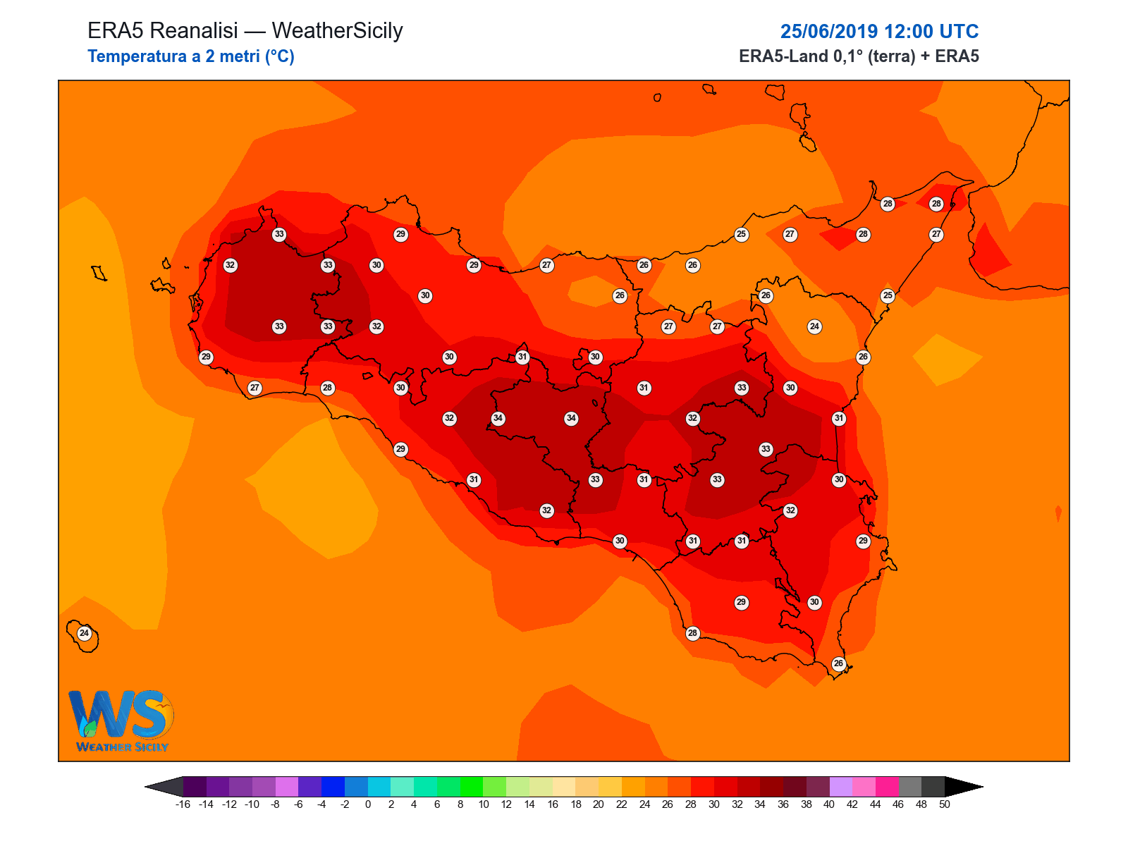 Temperatura a 2 metri · 2019062512