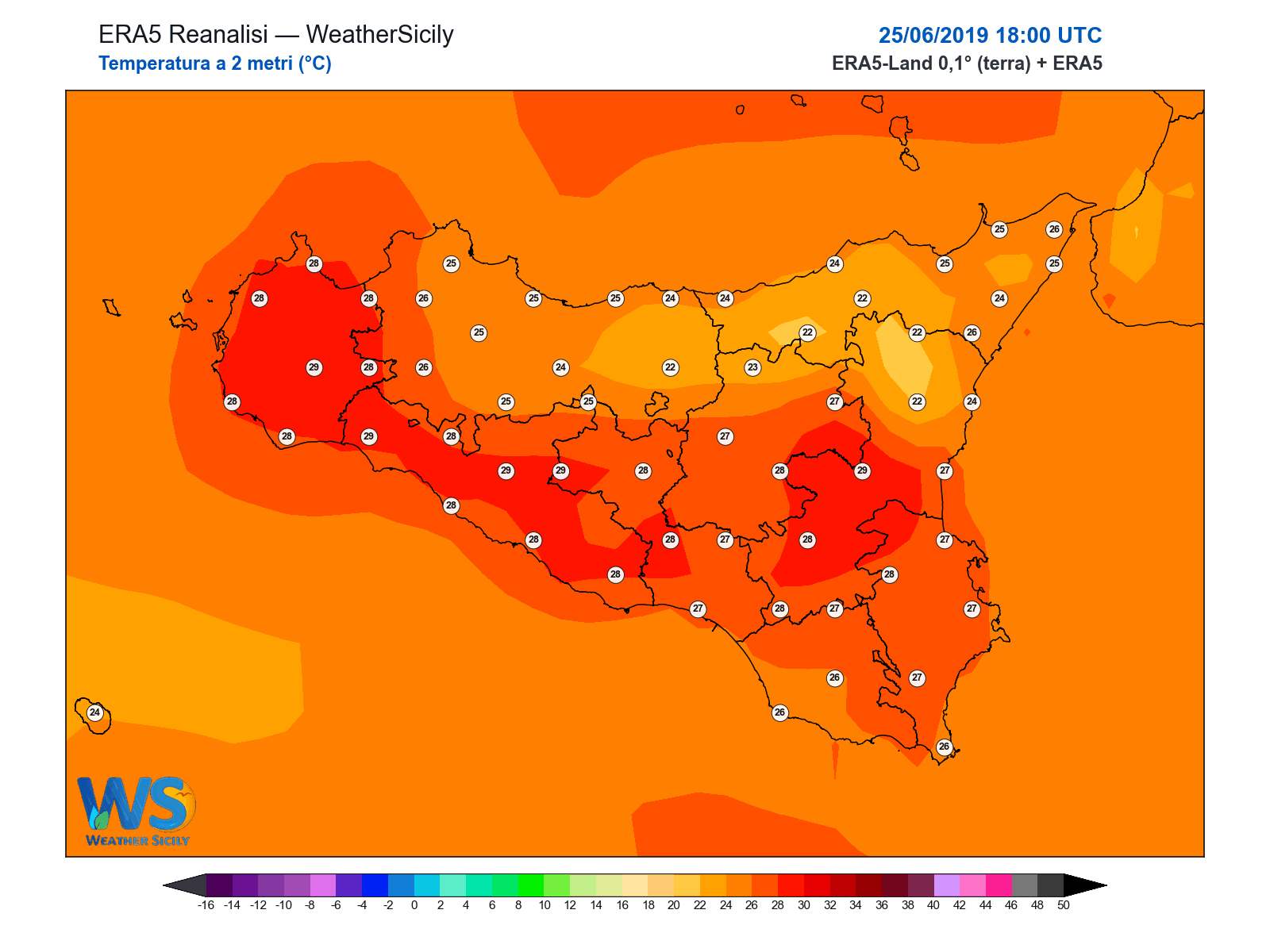 Temperatura a 2 metri · 2019062518