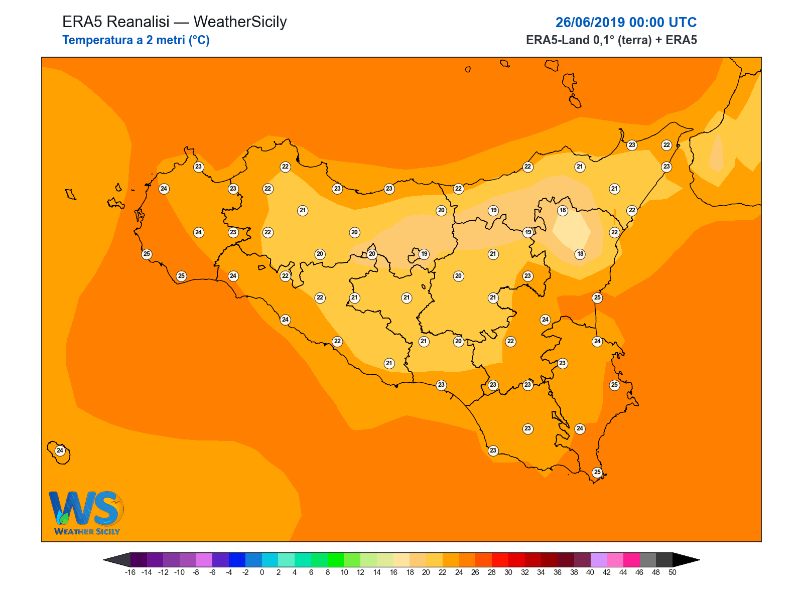 Temperatura a 2 metri · 2019062600