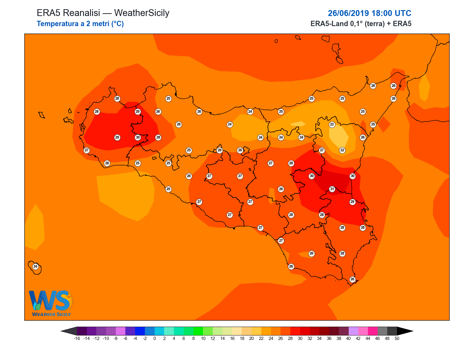 Temperatura a 2 metri · 2019062618