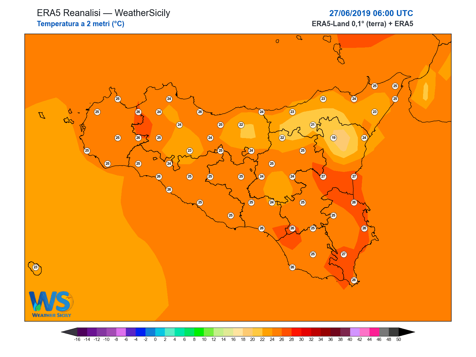 Temperatura a 2 metri · 2019062706