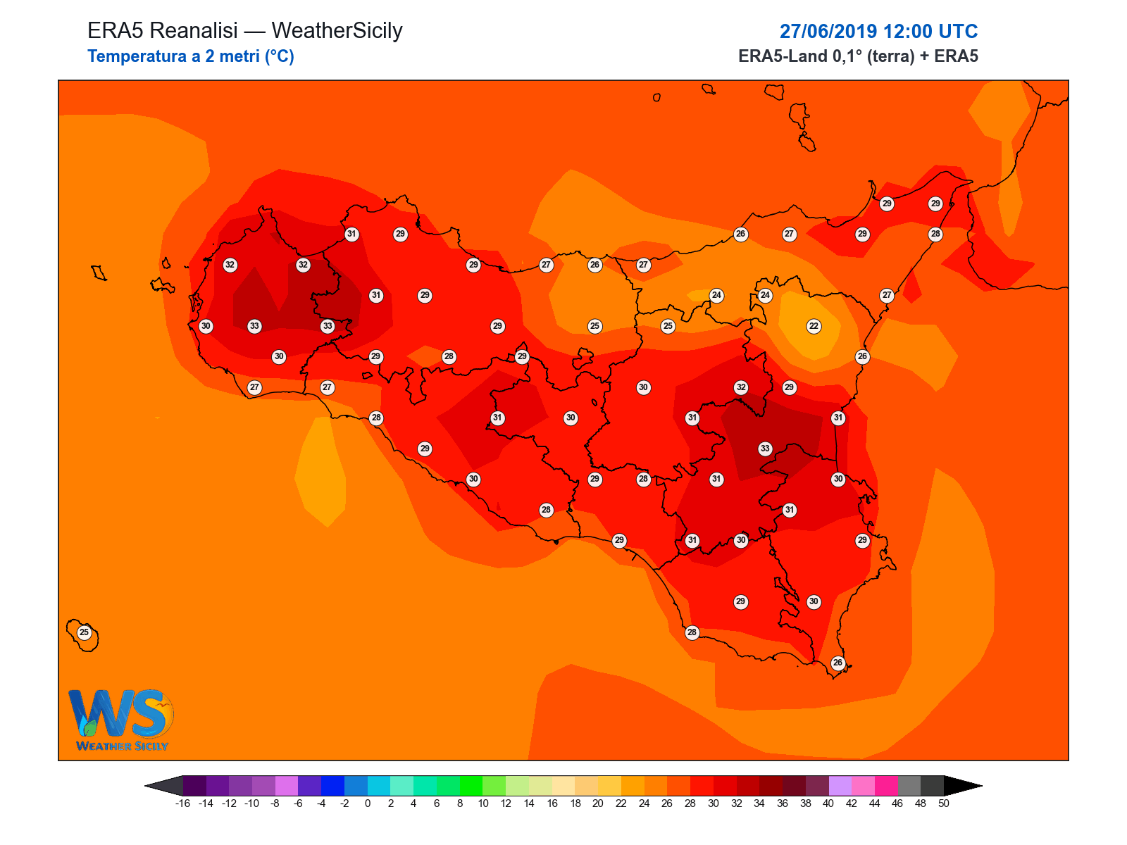 Temperatura a 2 metri · 2019062712