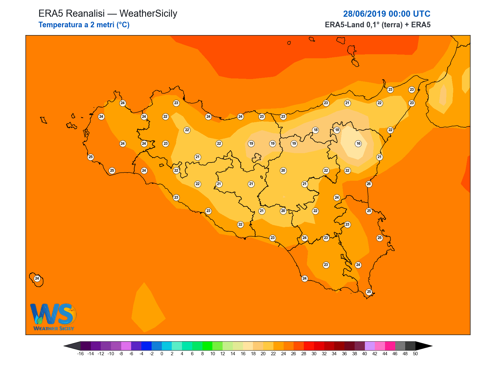 Temperatura a 2 metri · 2019062800