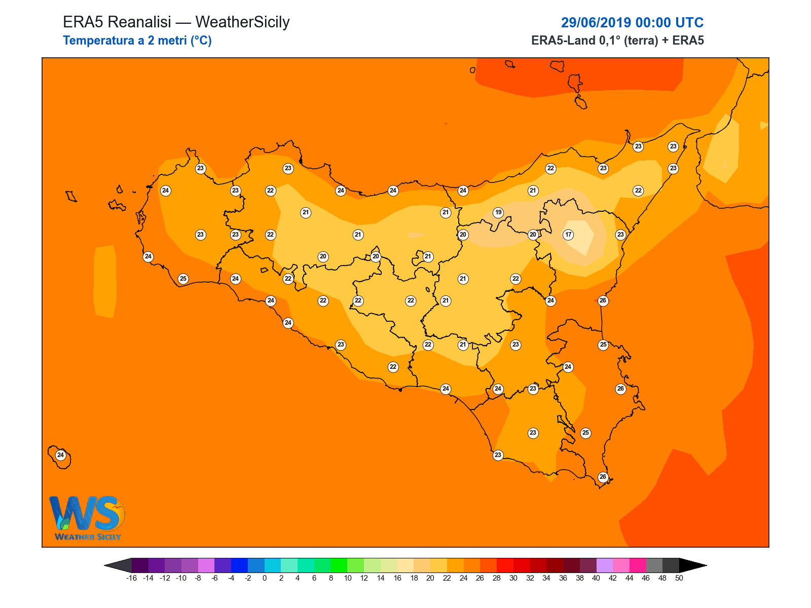 Temperatura a 2 metri · 2019062900
