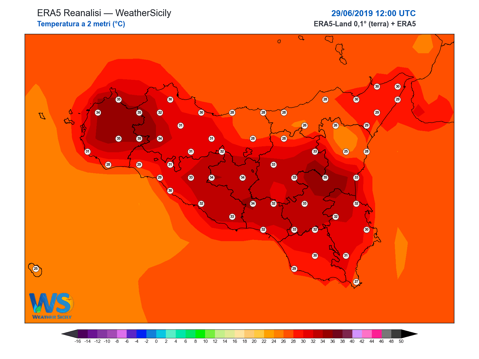 Temperatura a 2 metri · 2019062912
