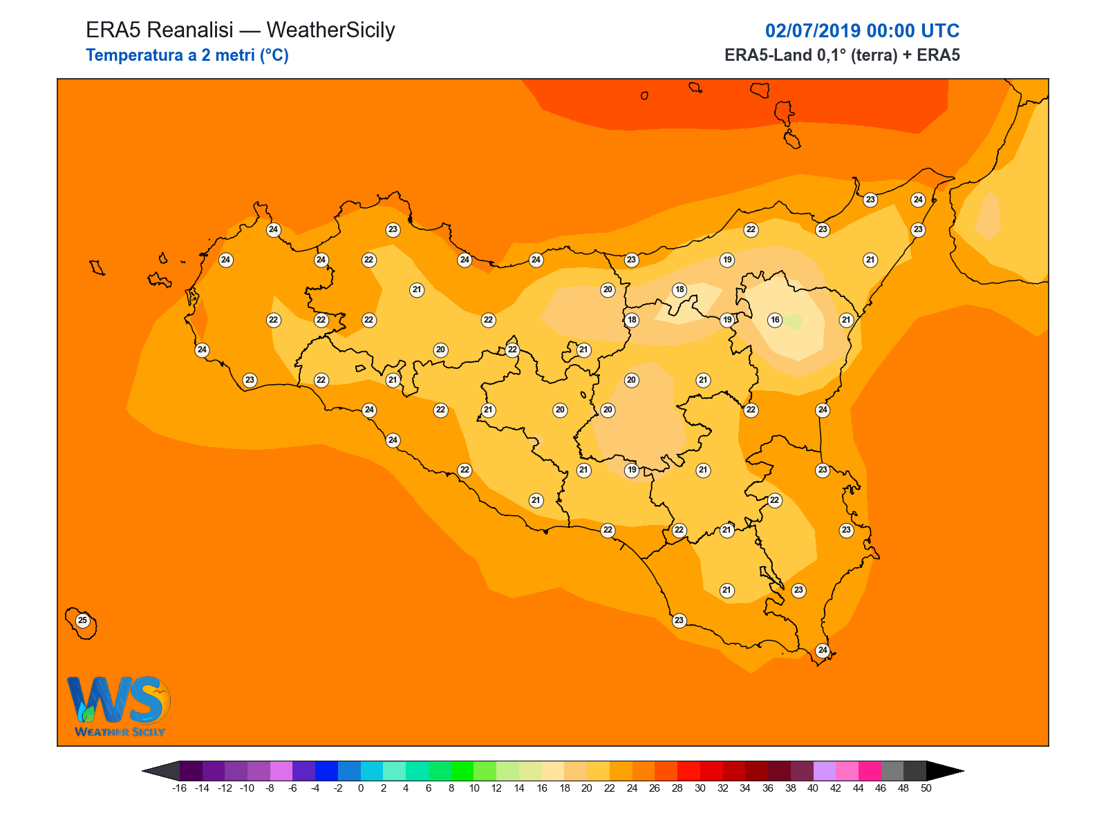 Temperatura a 2 metri · 2019070200