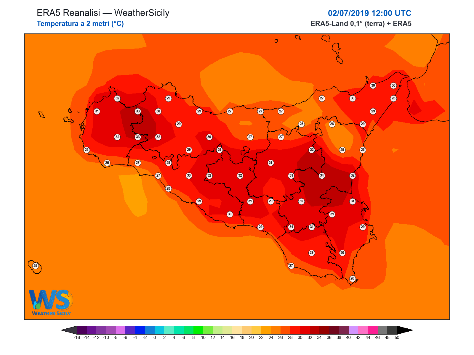 Temperatura a 2 metri · 2019070212