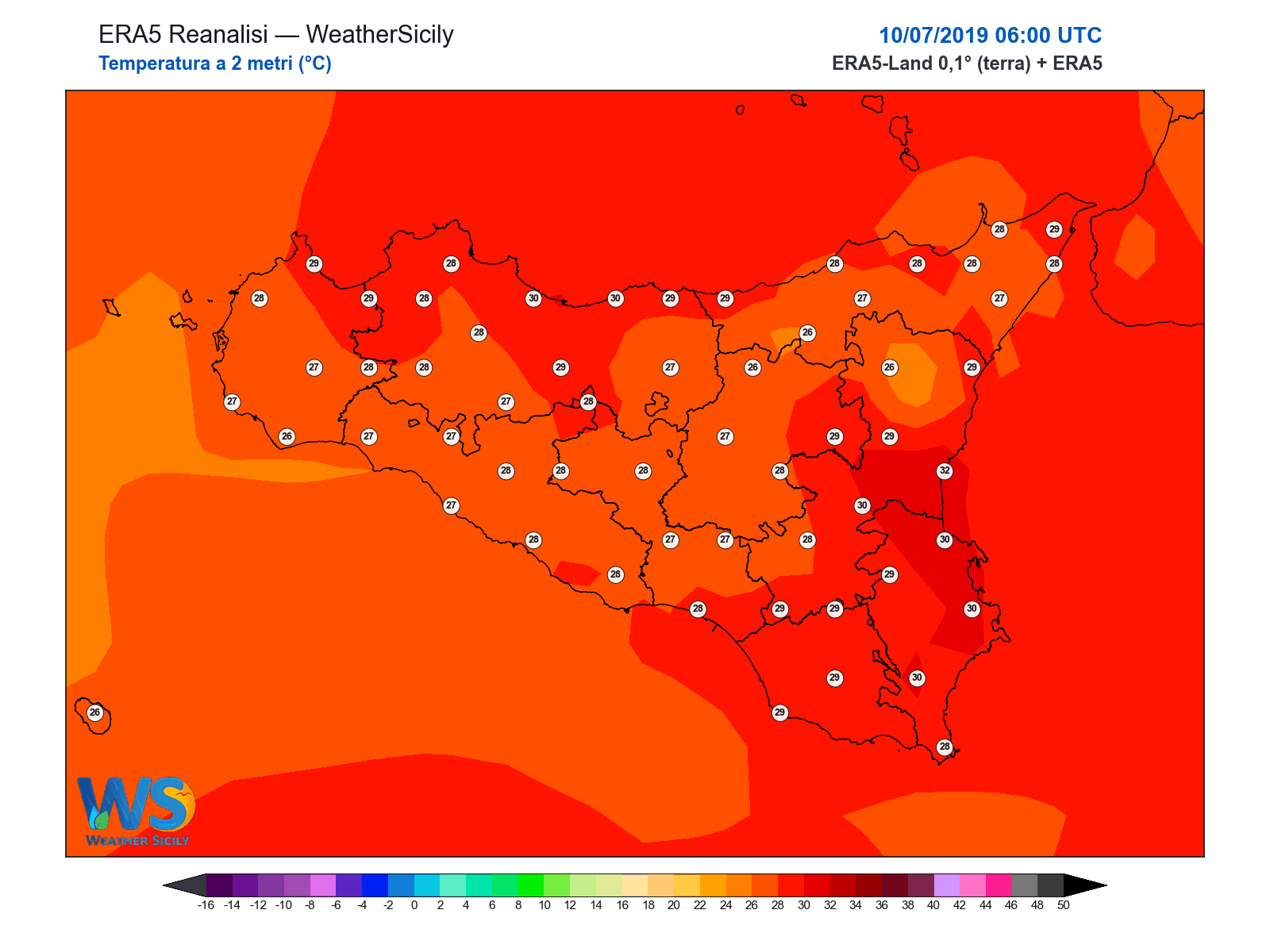 Temperatura a 2 metri · 2019071006