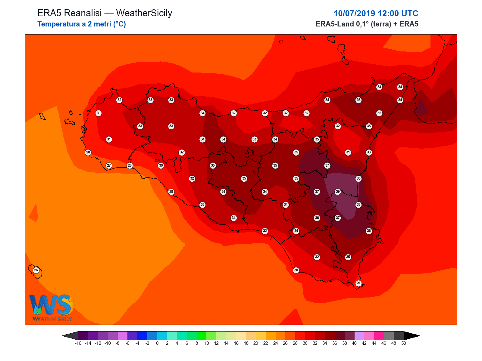 Temperatura a 2 metri · 2019071012