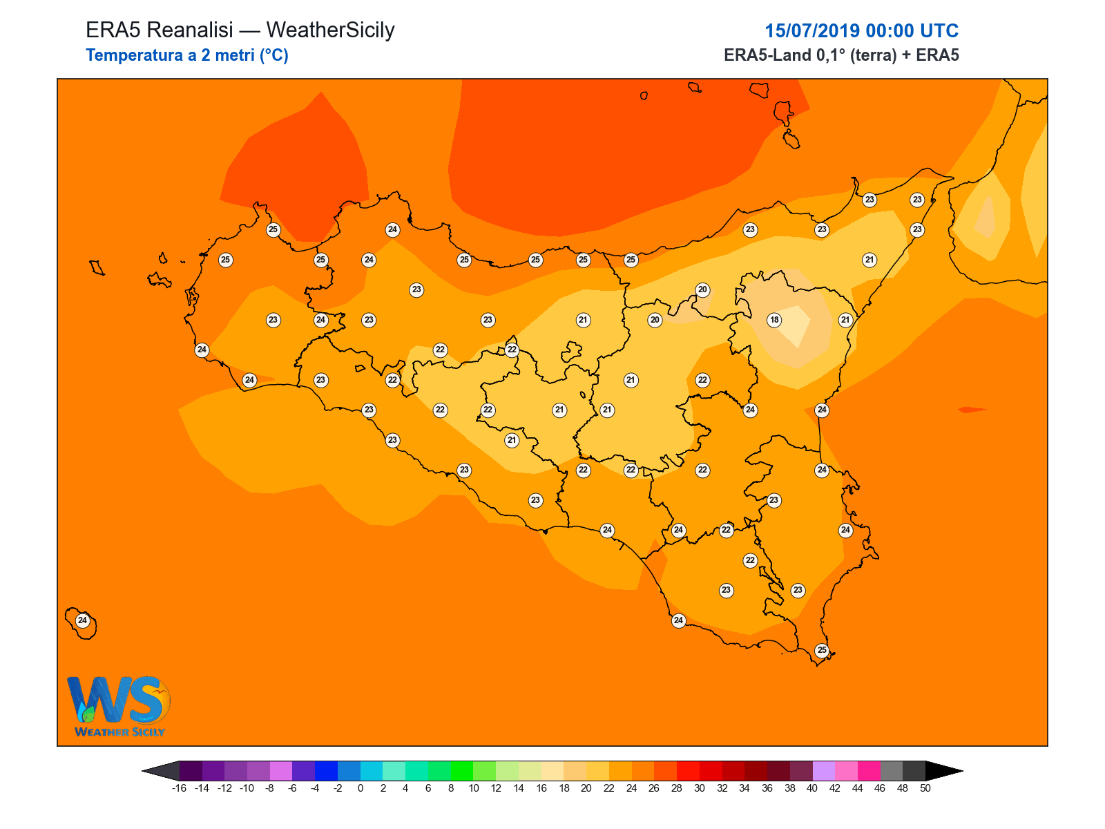 Temperatura a 2 metri · 2019071500