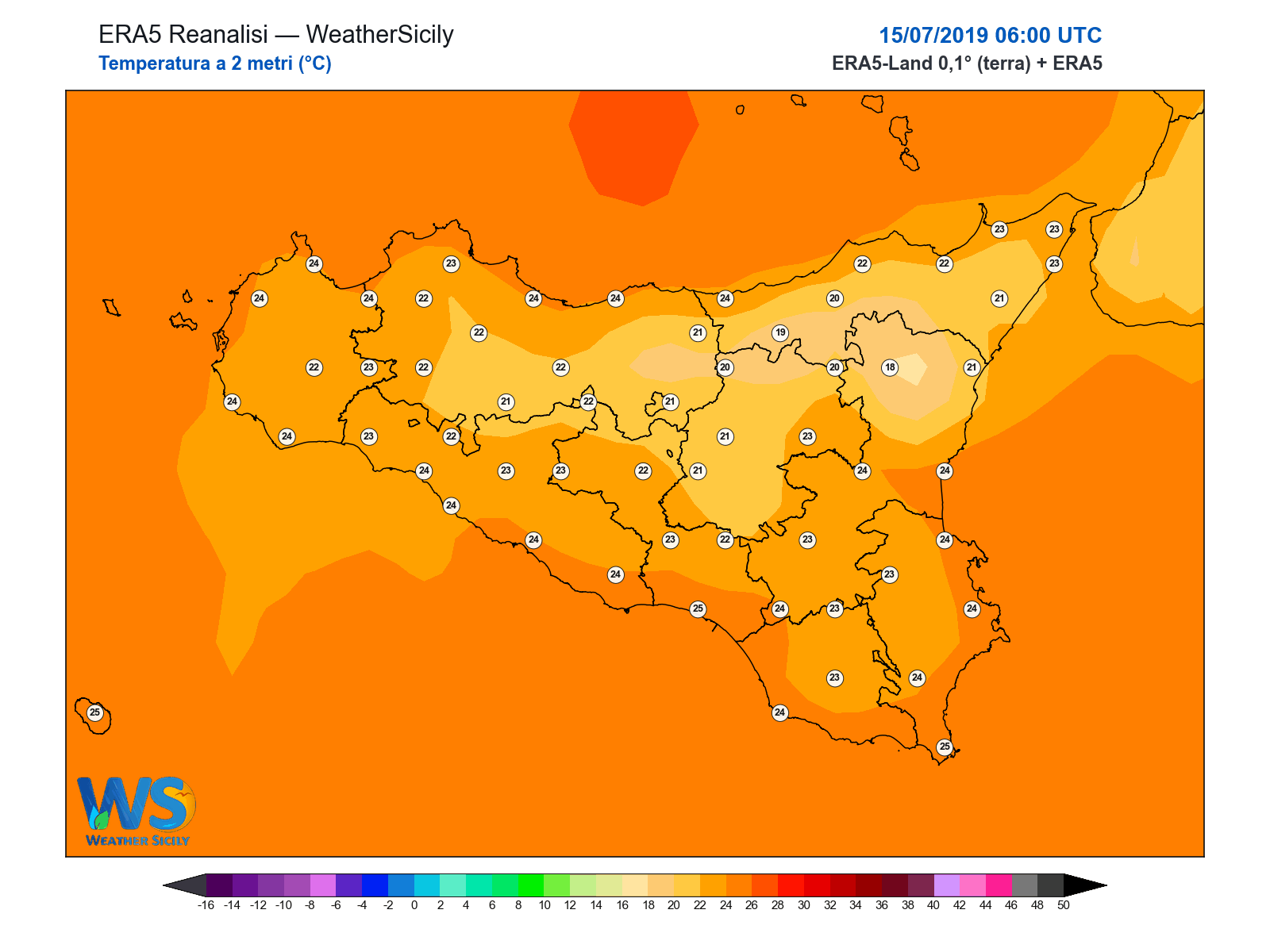 Temperatura a 2 metri · 2019071506