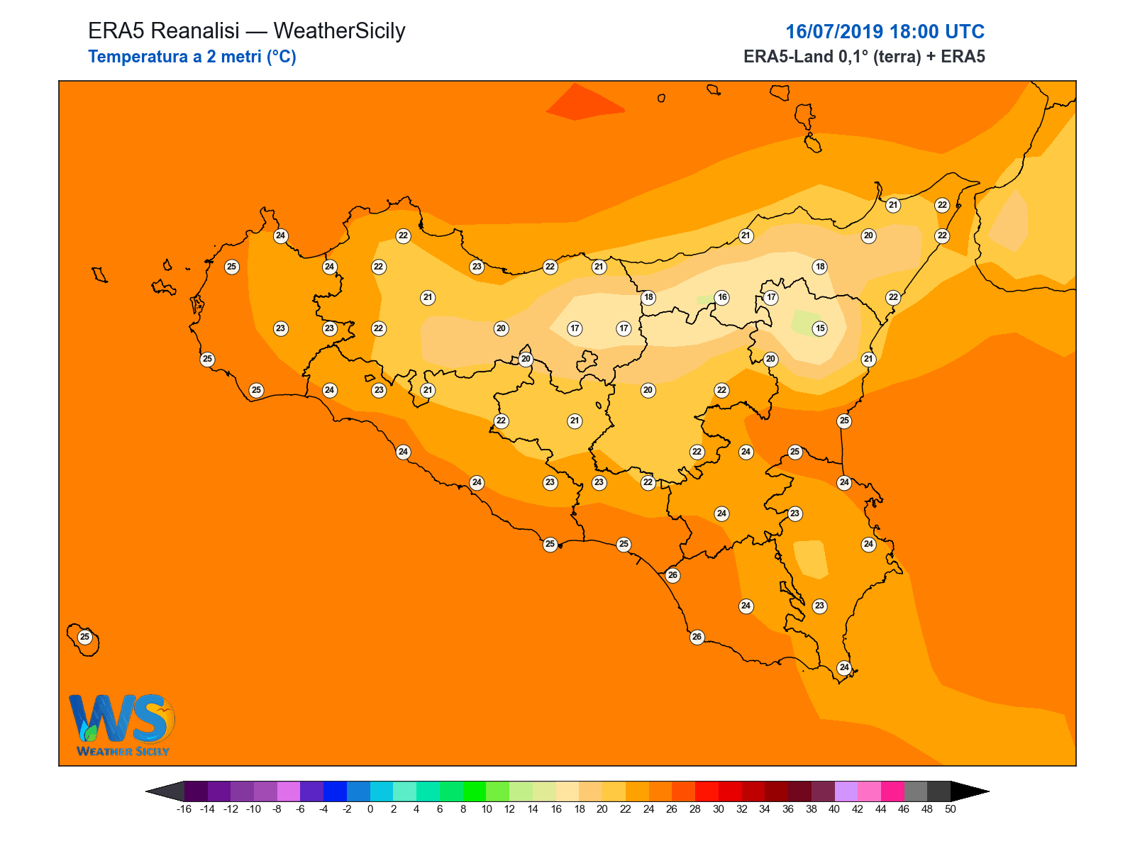 Temperatura a 2 metri · 2019071618