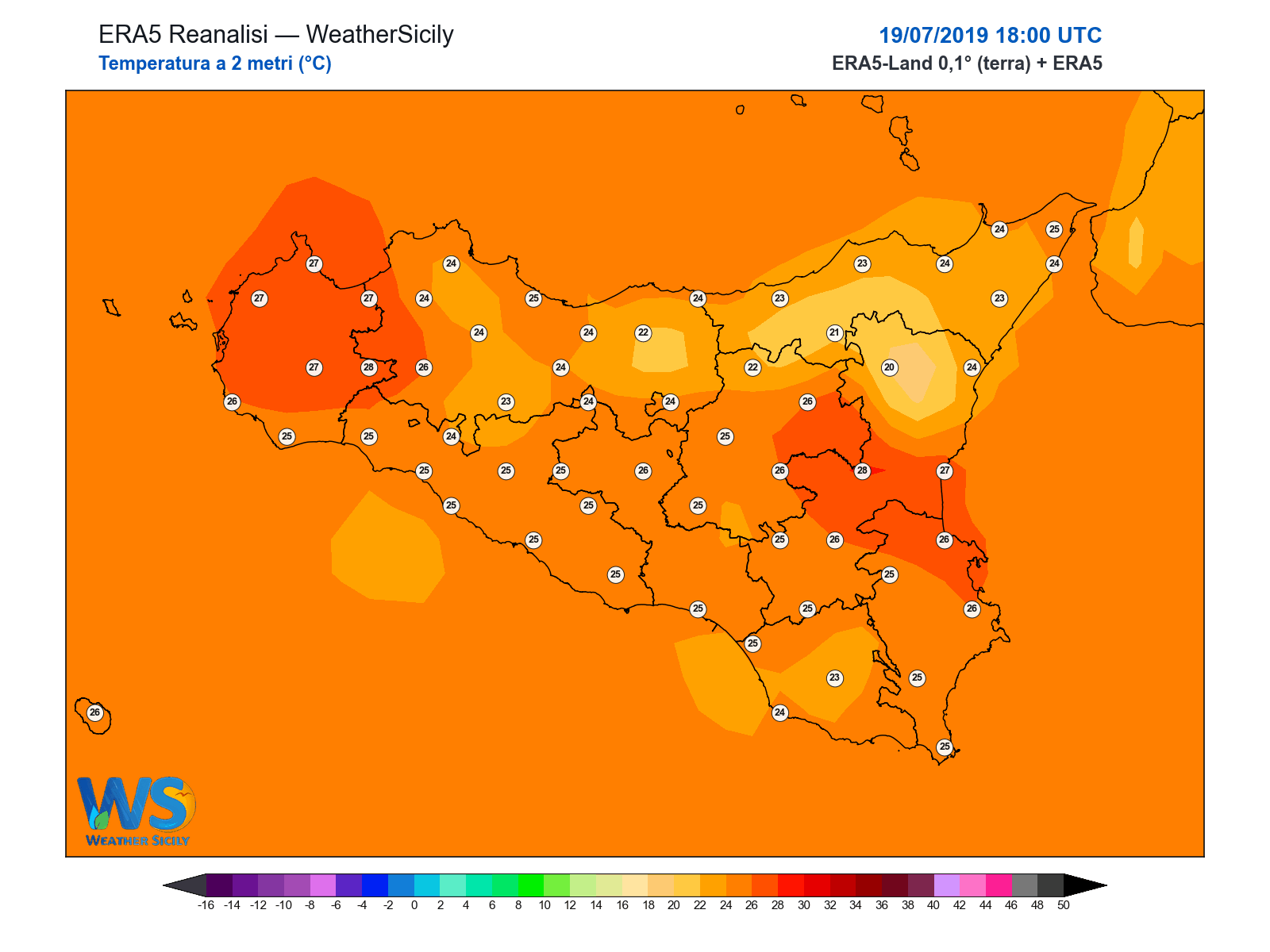 Temperatura a 2 metri · 2019071918