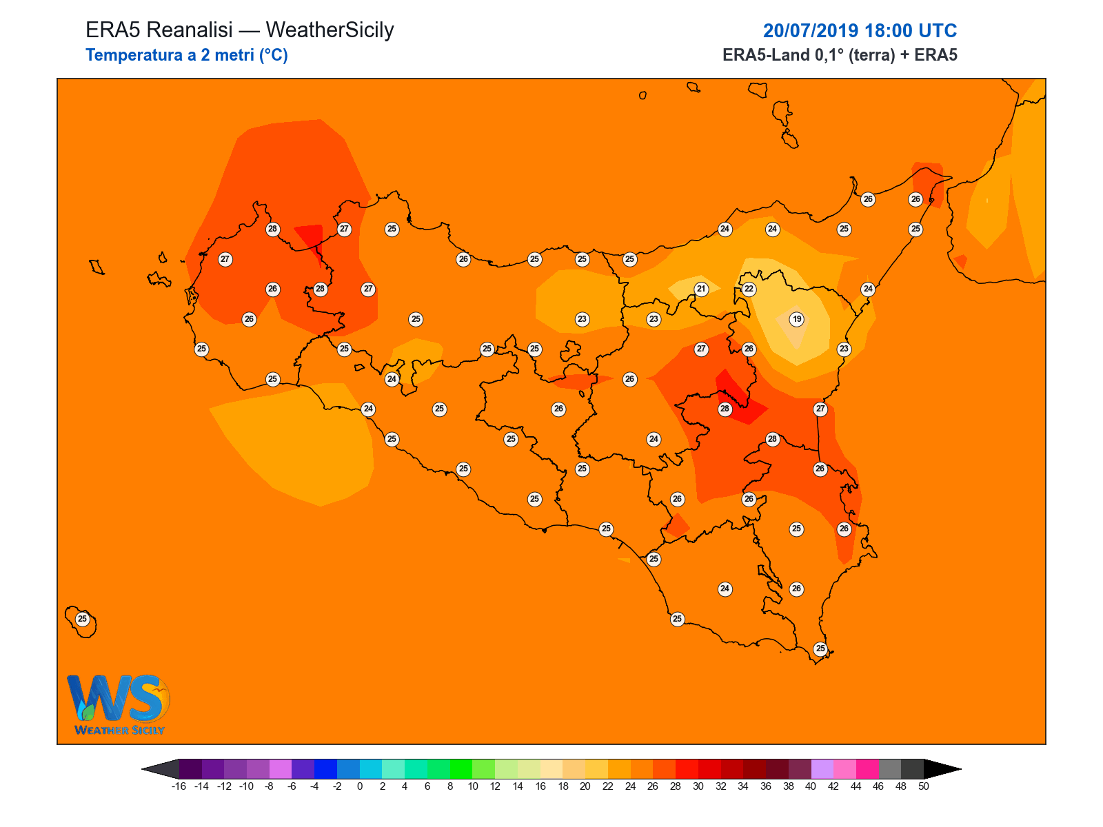 Temperatura a 2 metri · 2019072018