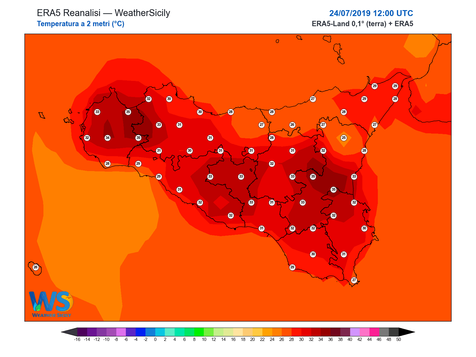 Temperatura a 2 metri · 2019072412