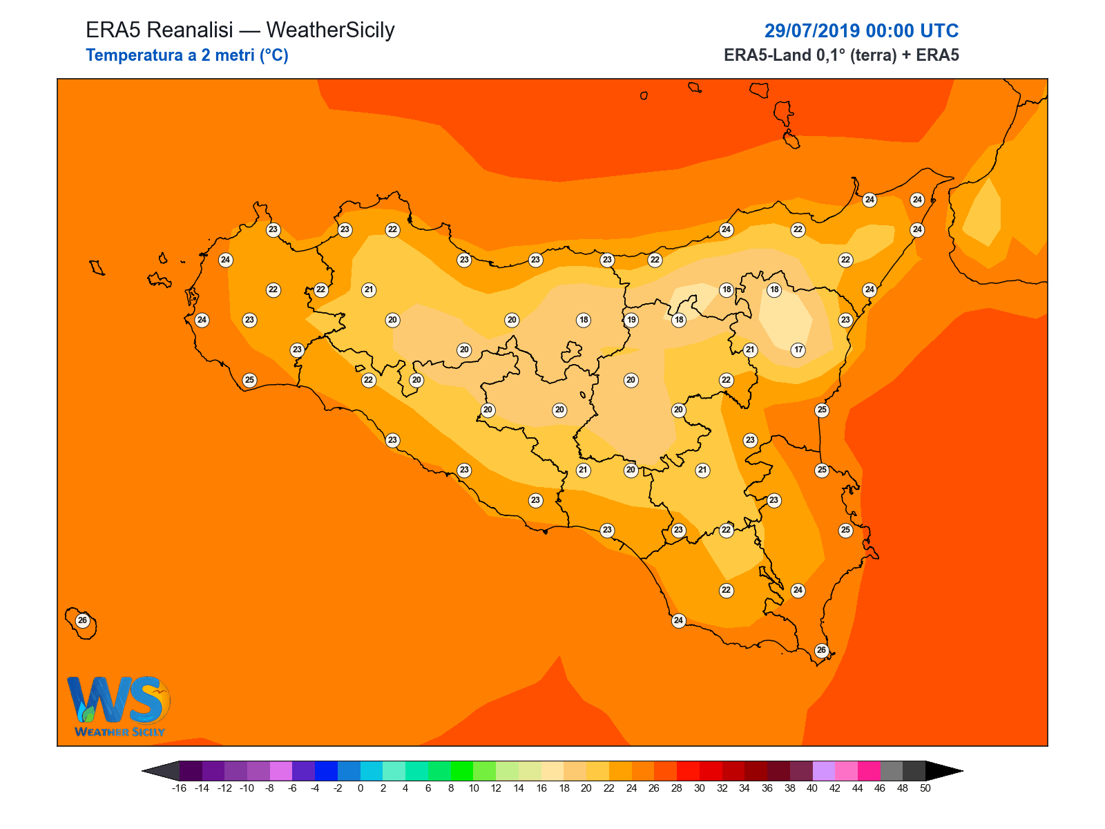 Temperatura a 2 metri · 2019072900