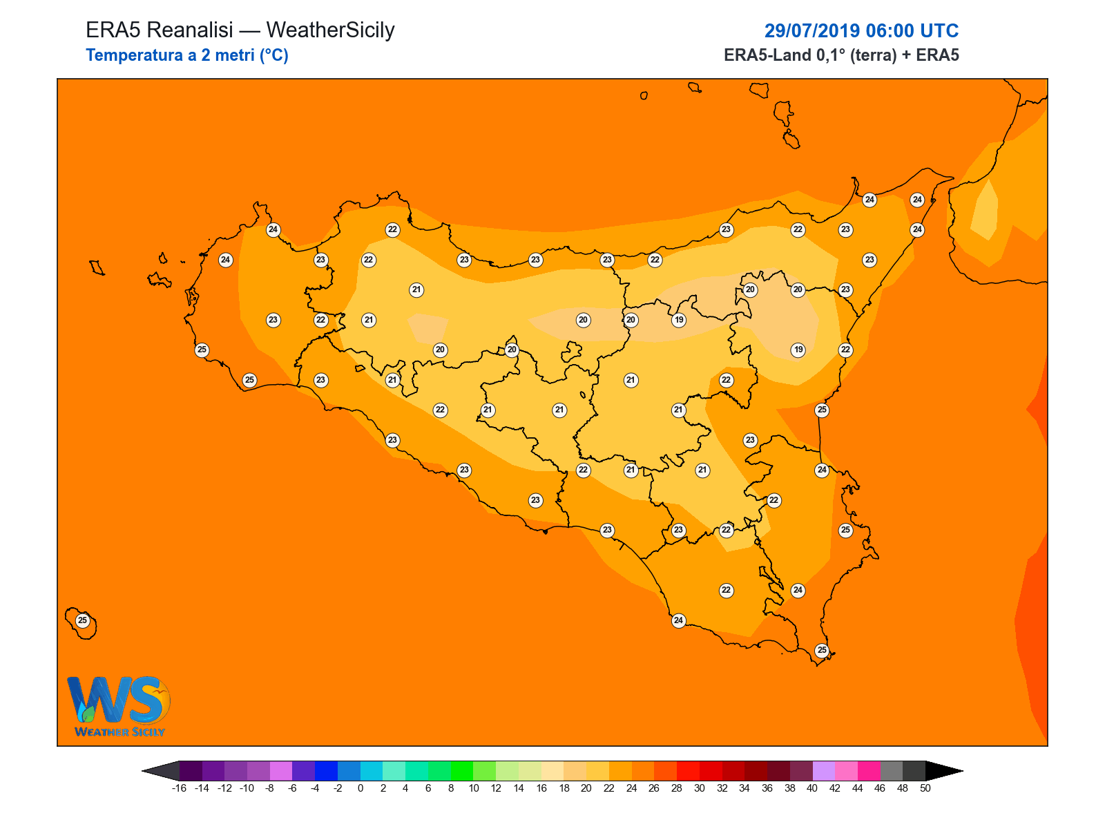 Temperatura a 2 metri · 2019072906