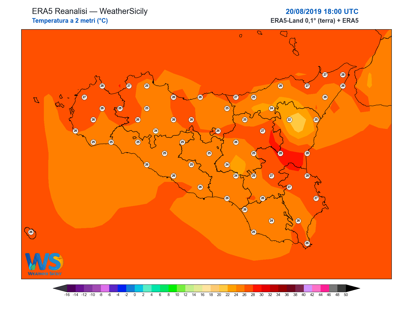 Temperatura a 2 metri · 2019082018