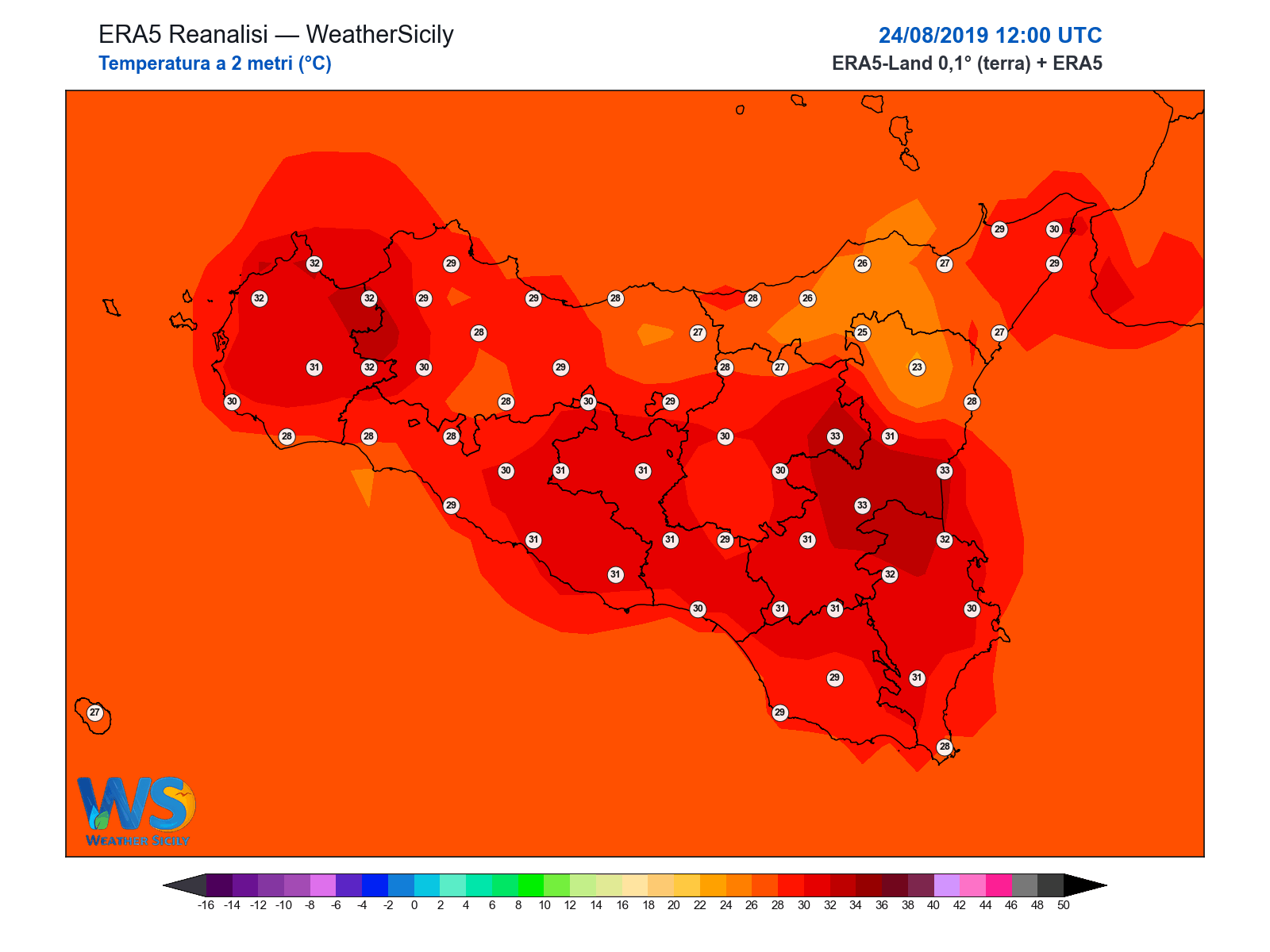 Temperatura a 2 metri · 2019082412