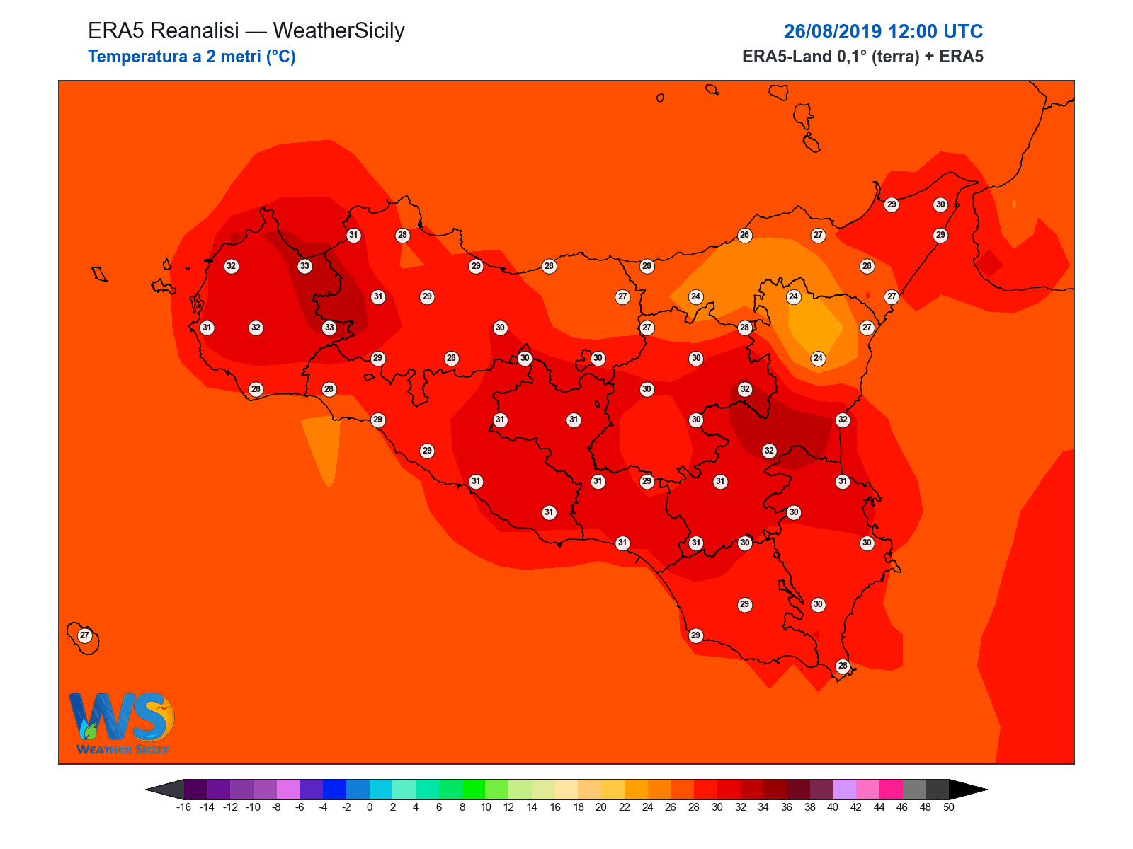 Temperatura a 2 metri · 2019082612