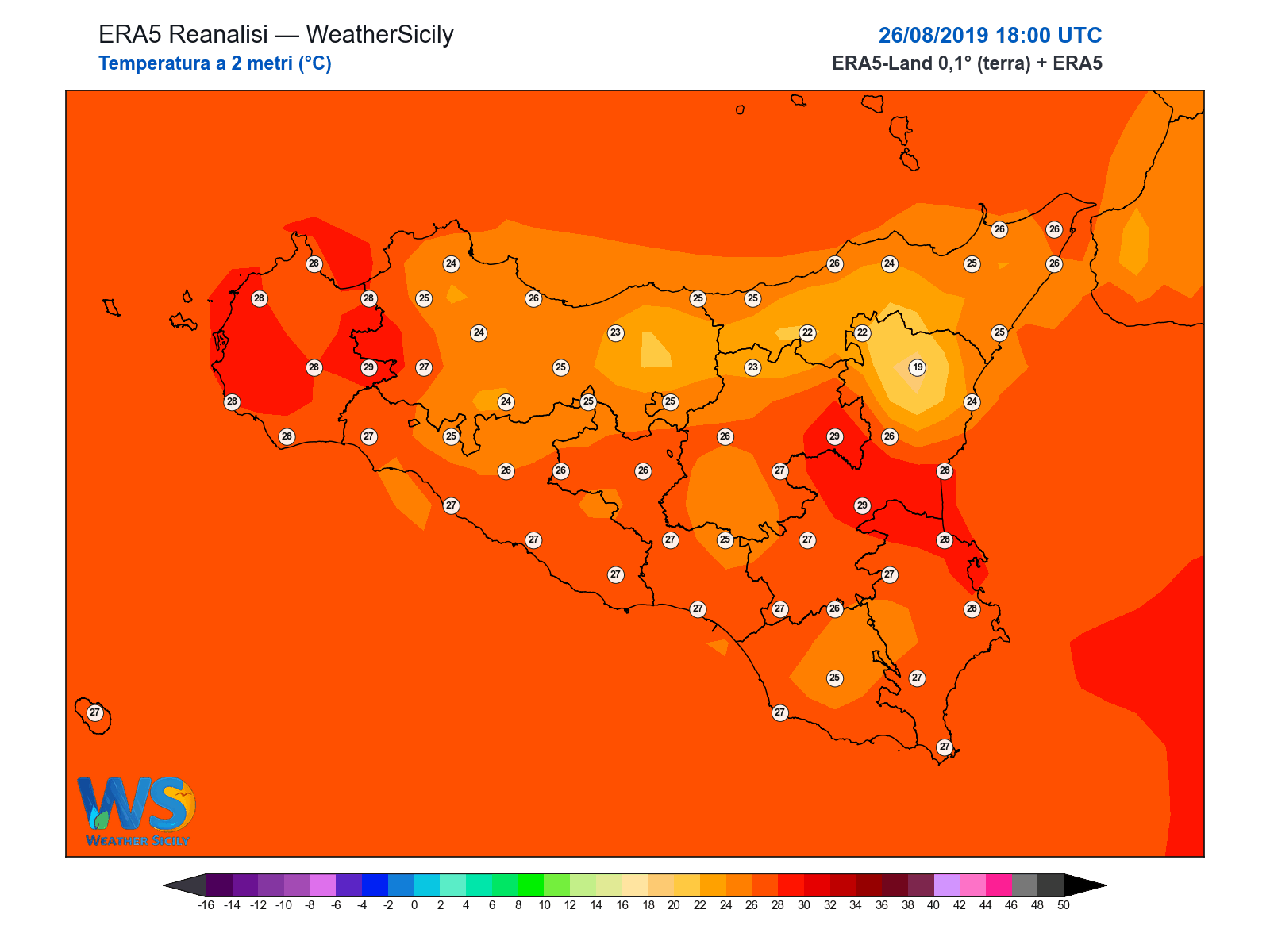 Temperatura a 2 metri · 2019082618