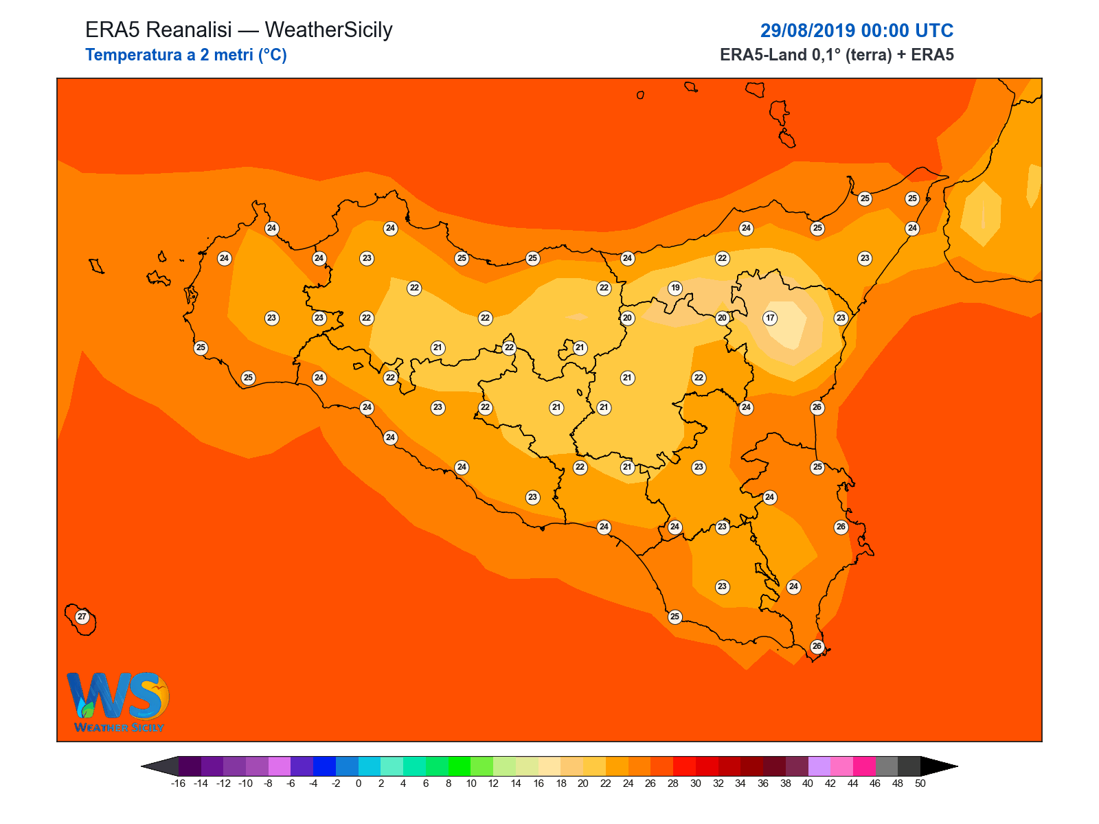 Temperatura a 2 metri · 2019082900