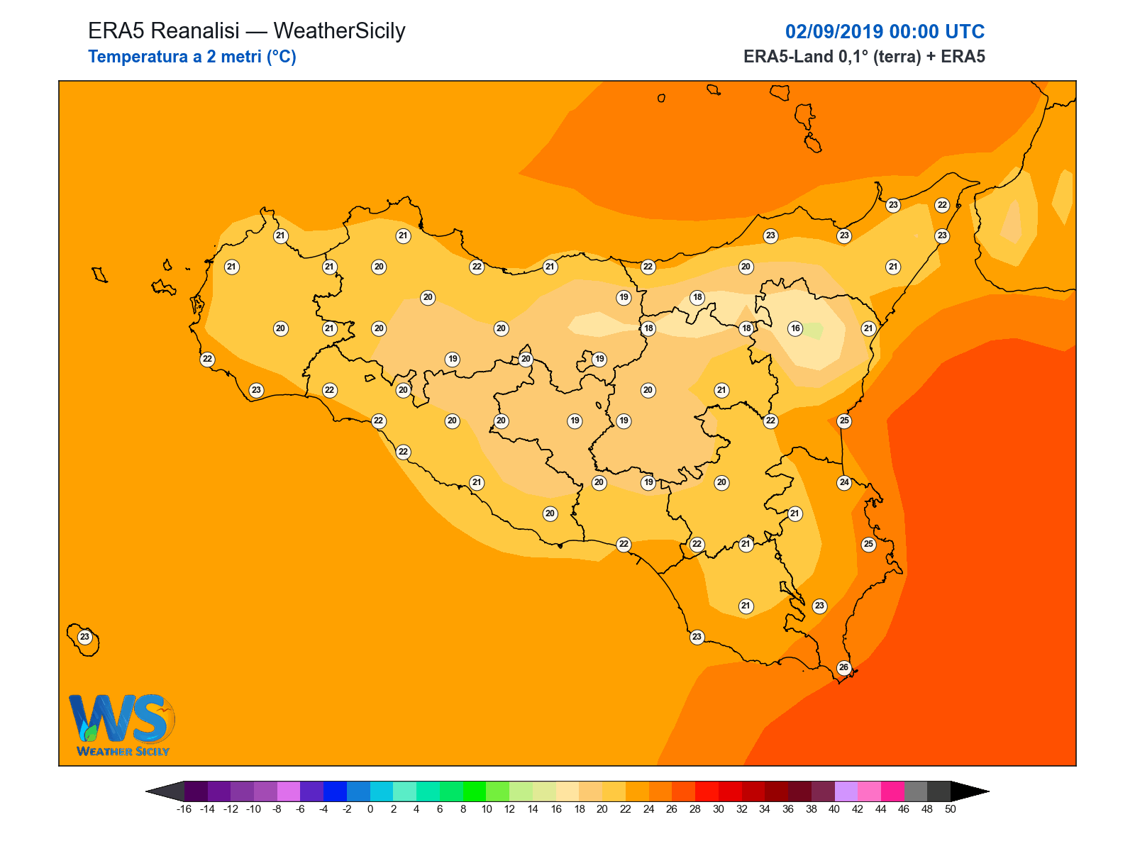 Temperatura a 2 metri · 2019090200