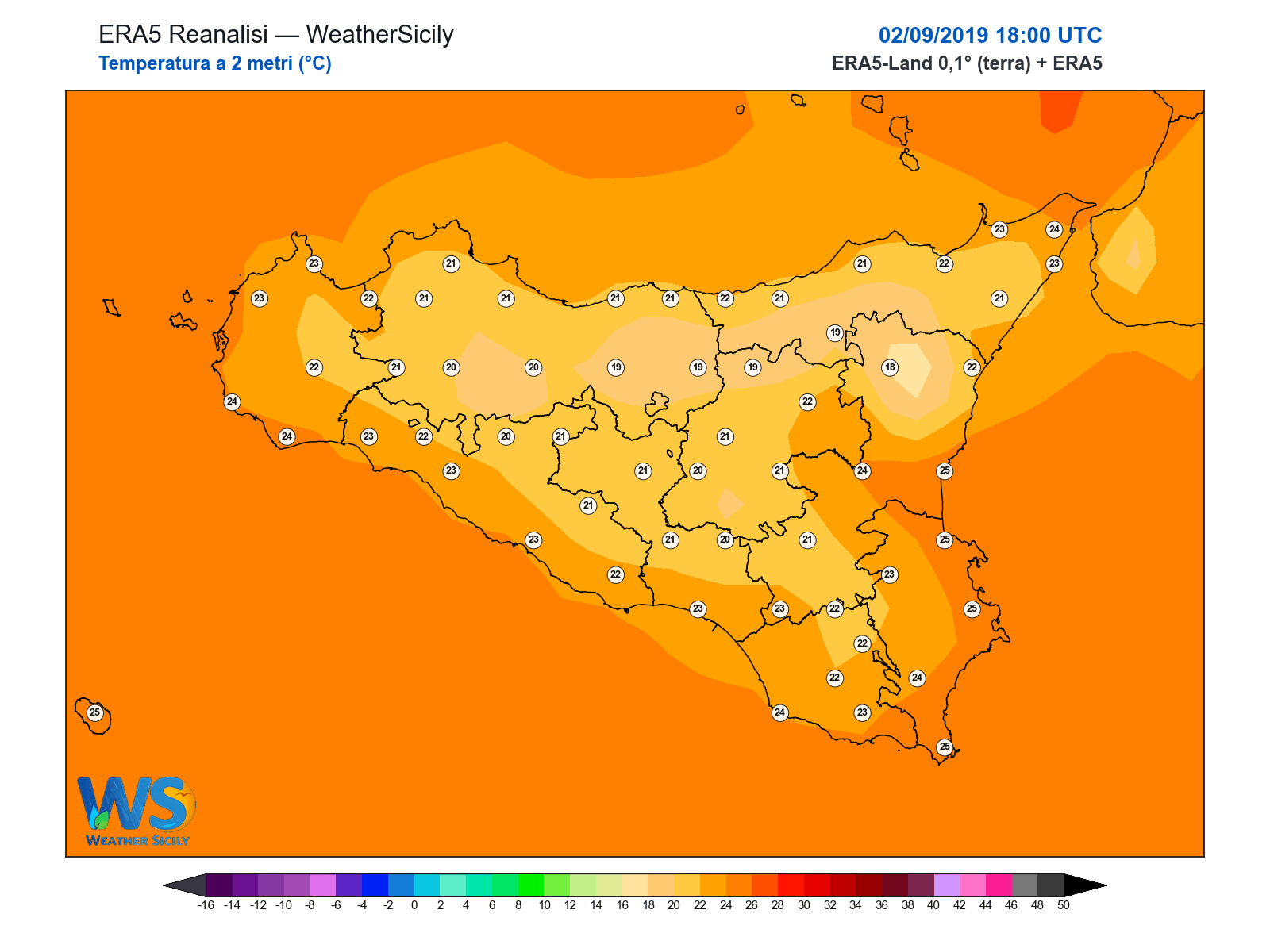 Temperatura a 2 metri · 2019090218