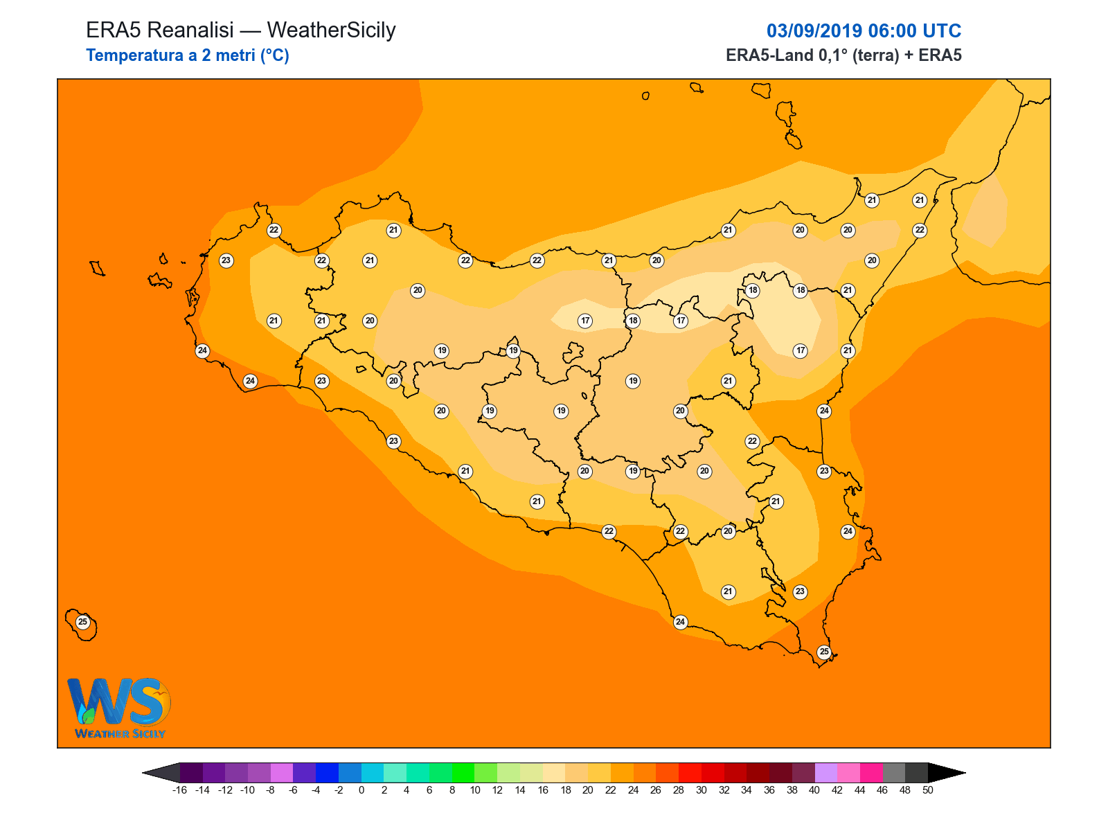Temperatura a 2 metri · 2019090306