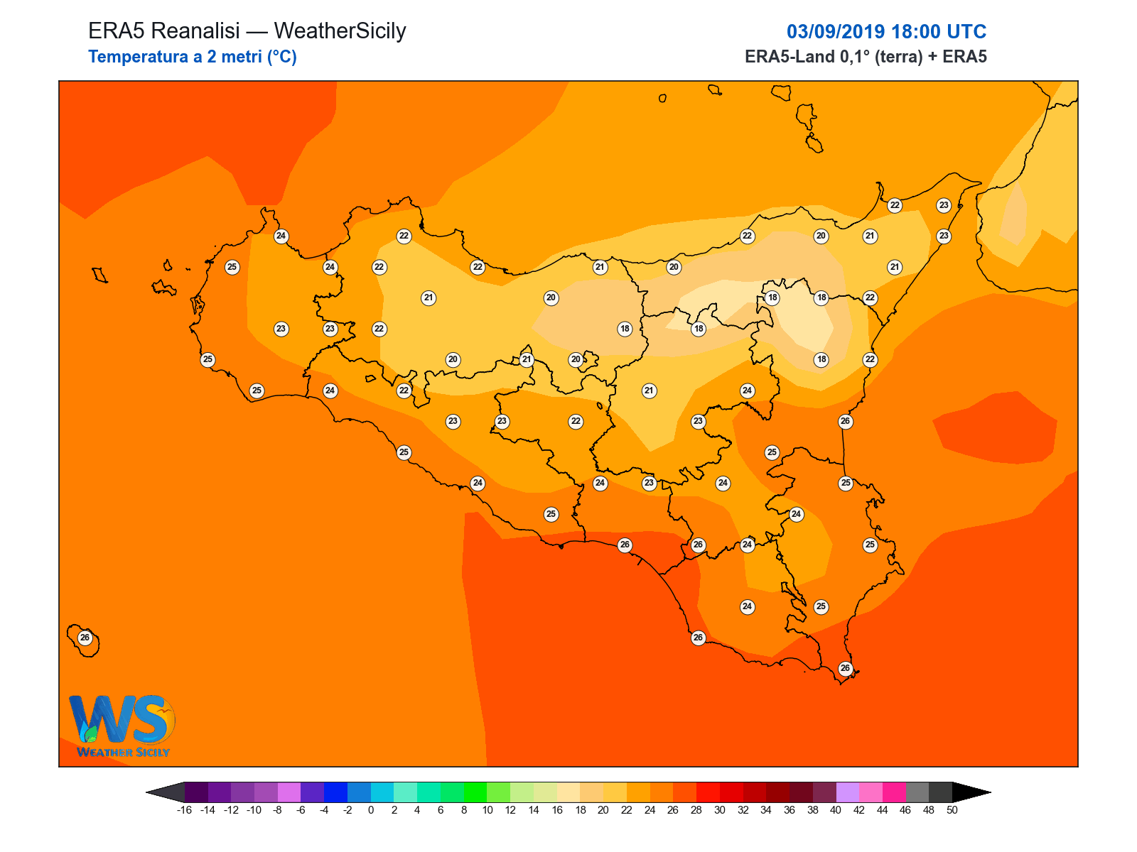Temperatura a 2 metri · 2019090318