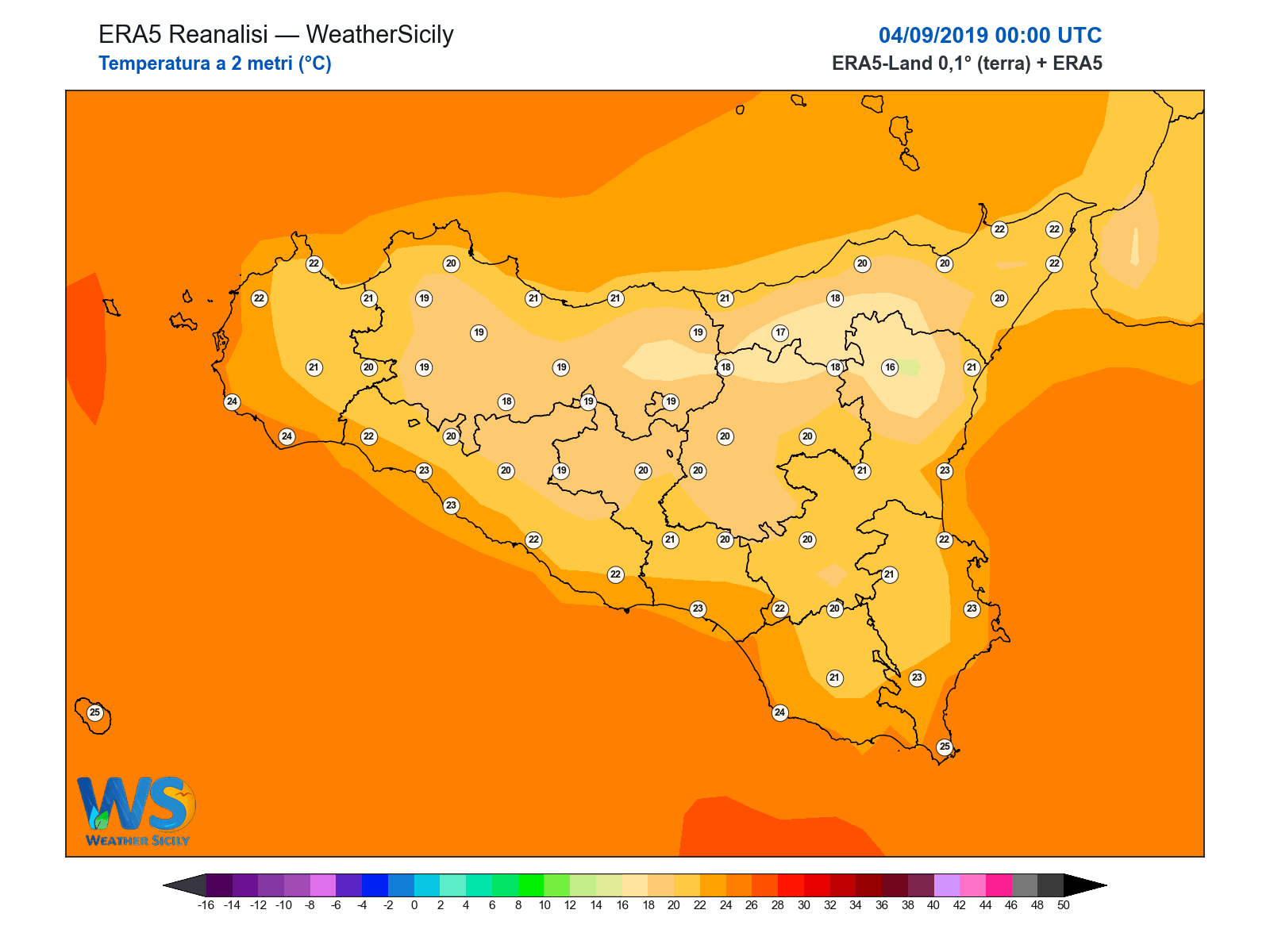 Temperatura a 2 metri · 2019090400