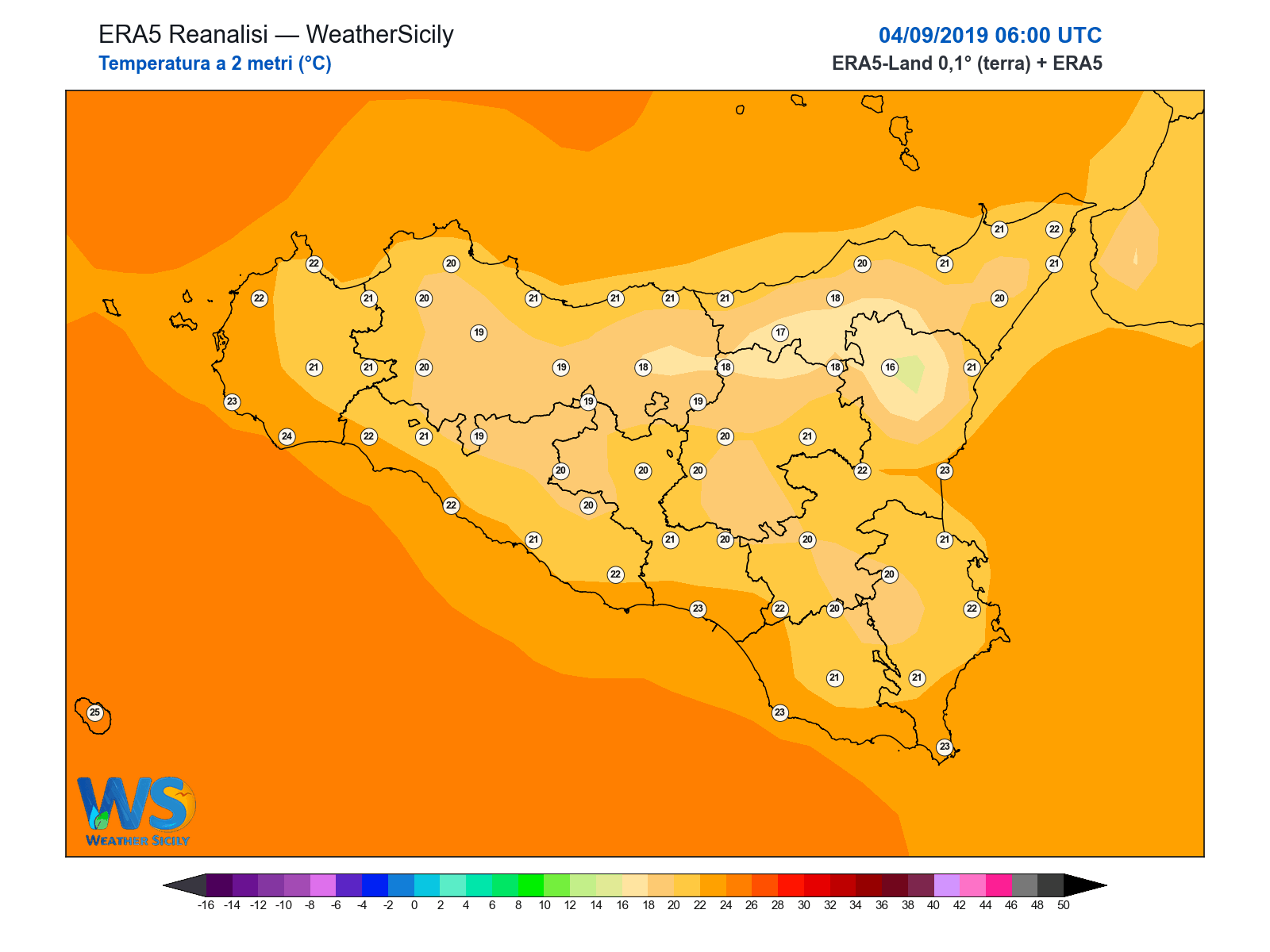 Temperatura a 2 metri · 2019090406