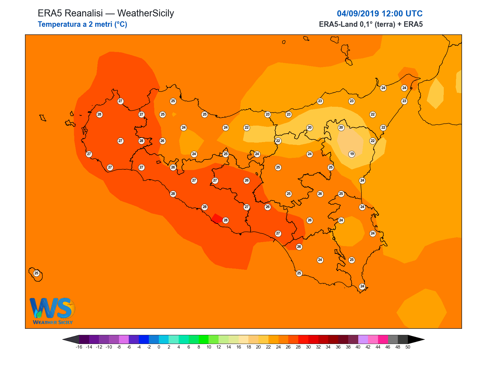 Temperatura a 2 metri · 2019090412