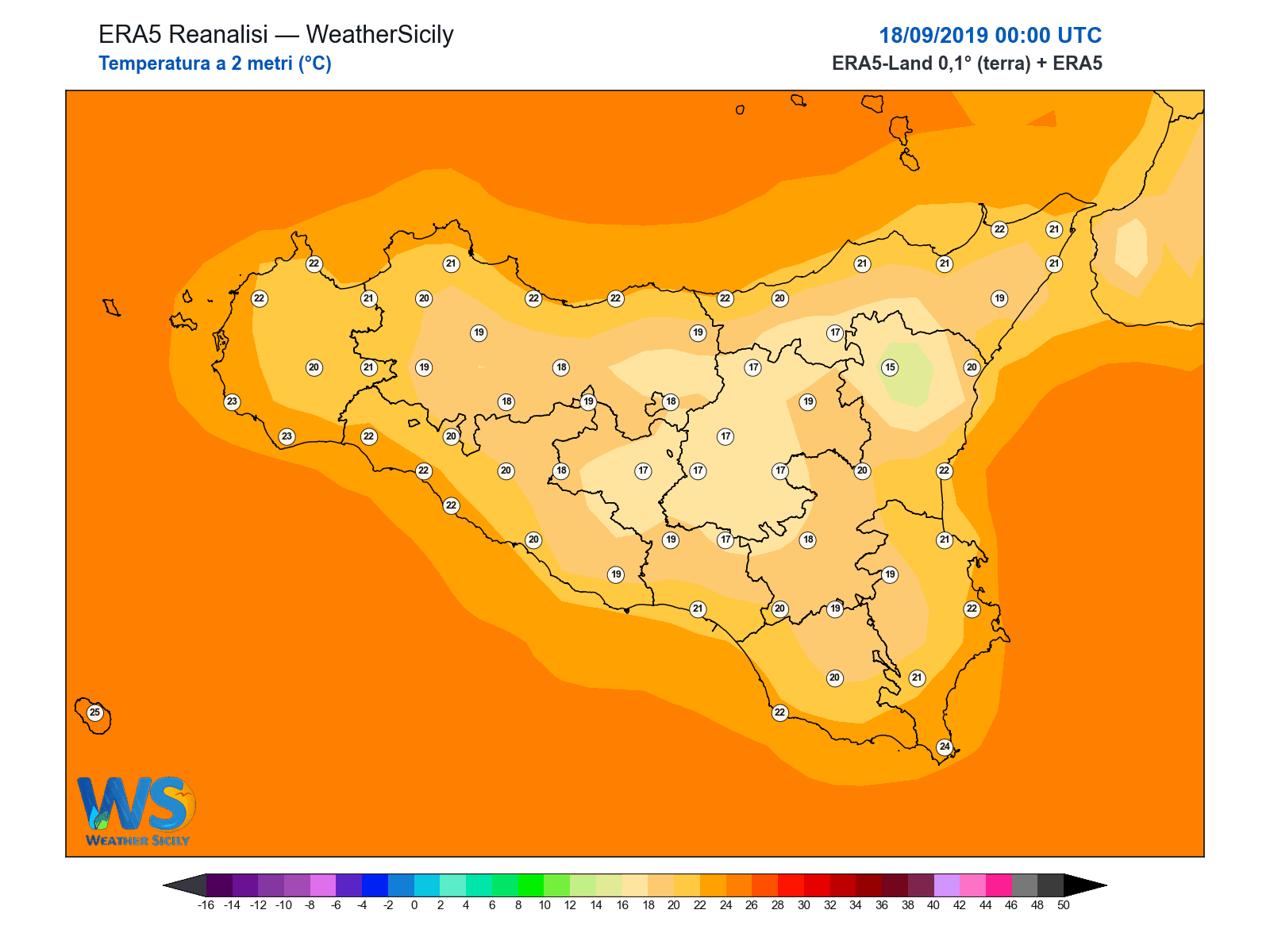 Temperatura a 2 metri · 2019091800