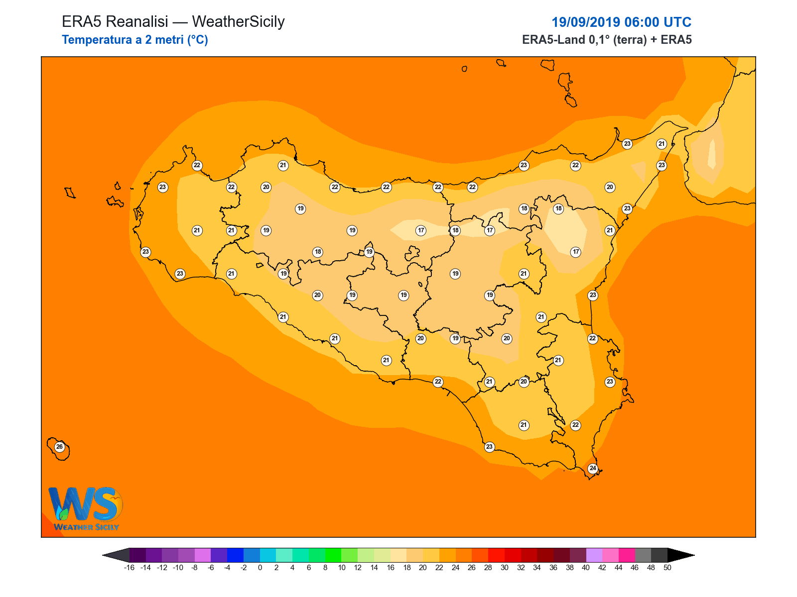 Temperatura a 2 metri · 2019091906