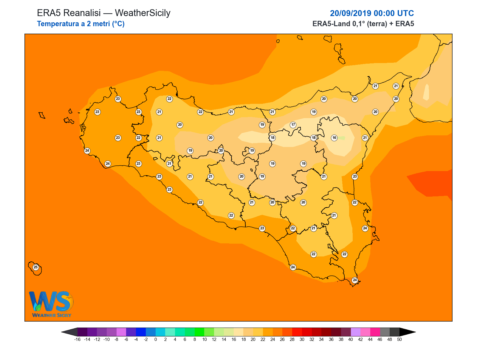 Temperatura a 2 metri · 2019092000