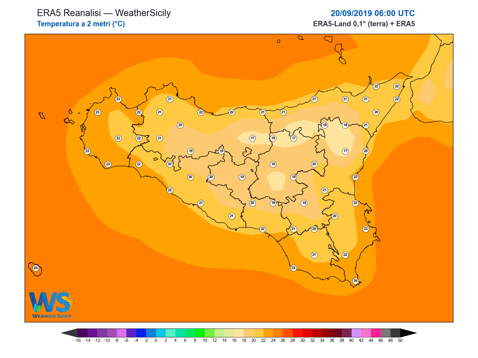 Temperatura a 2 metri · 2019092006