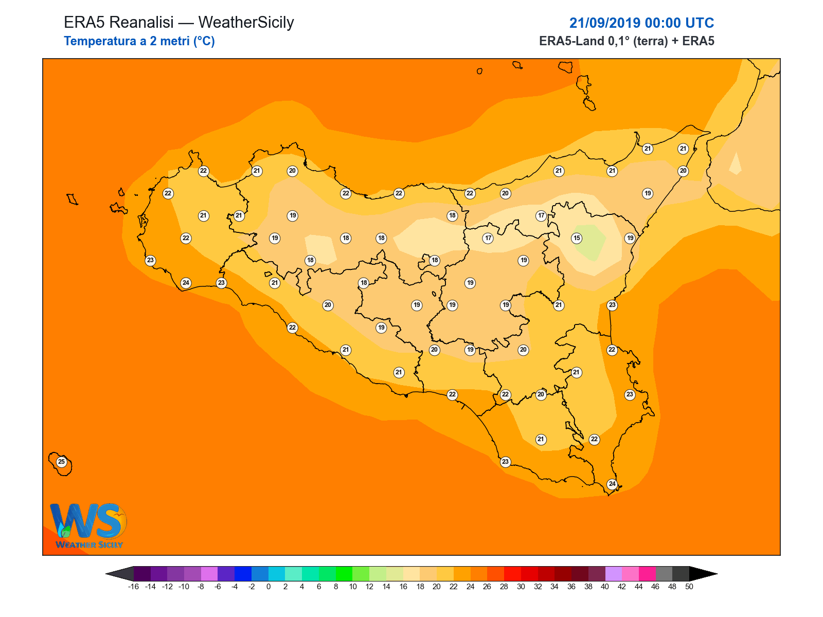 Temperatura a 2 metri · 2019092100